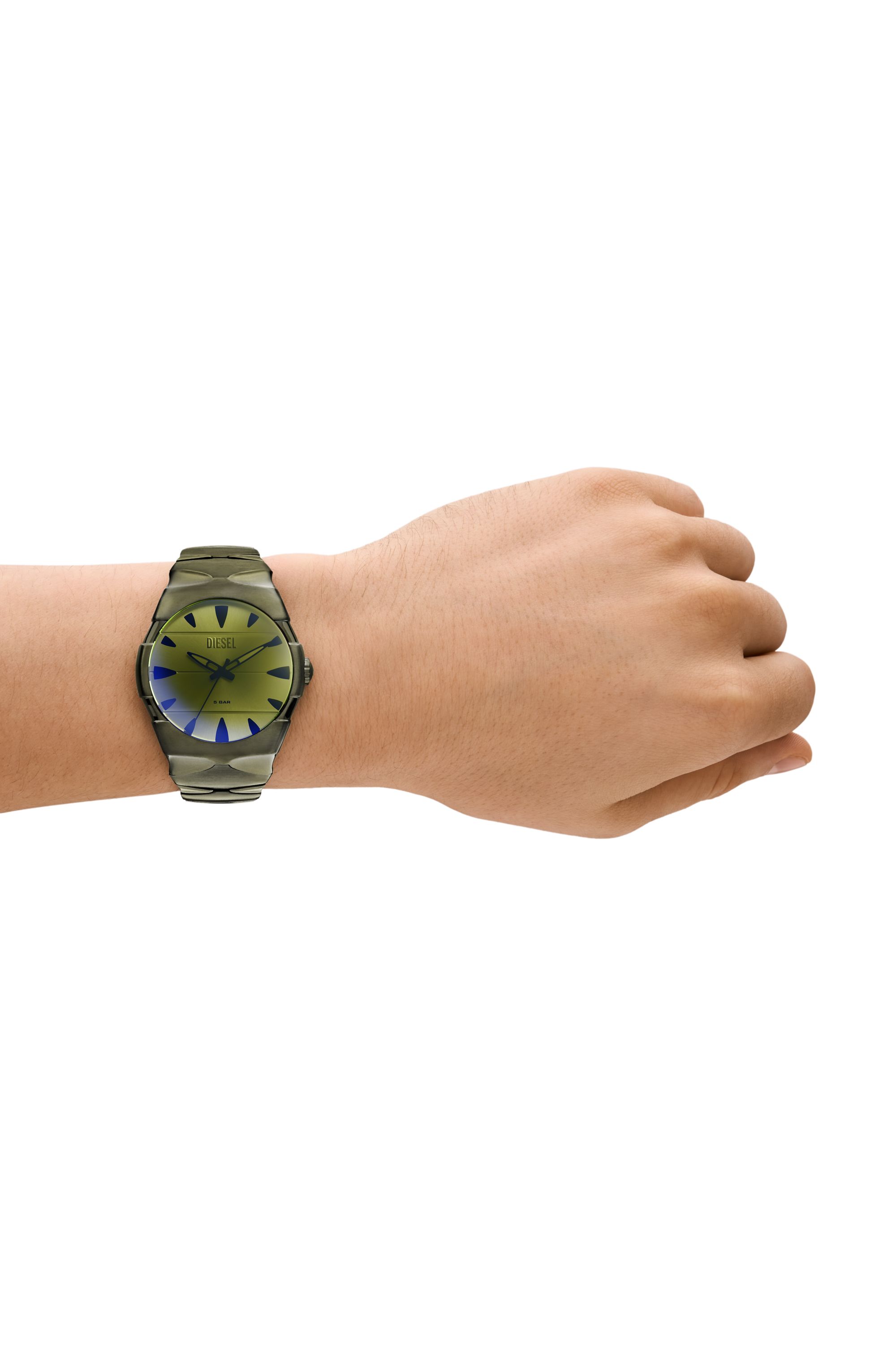 Diesel - DZ2215, Man's D-Sruptor Stainless Steel Watch in Green - 4