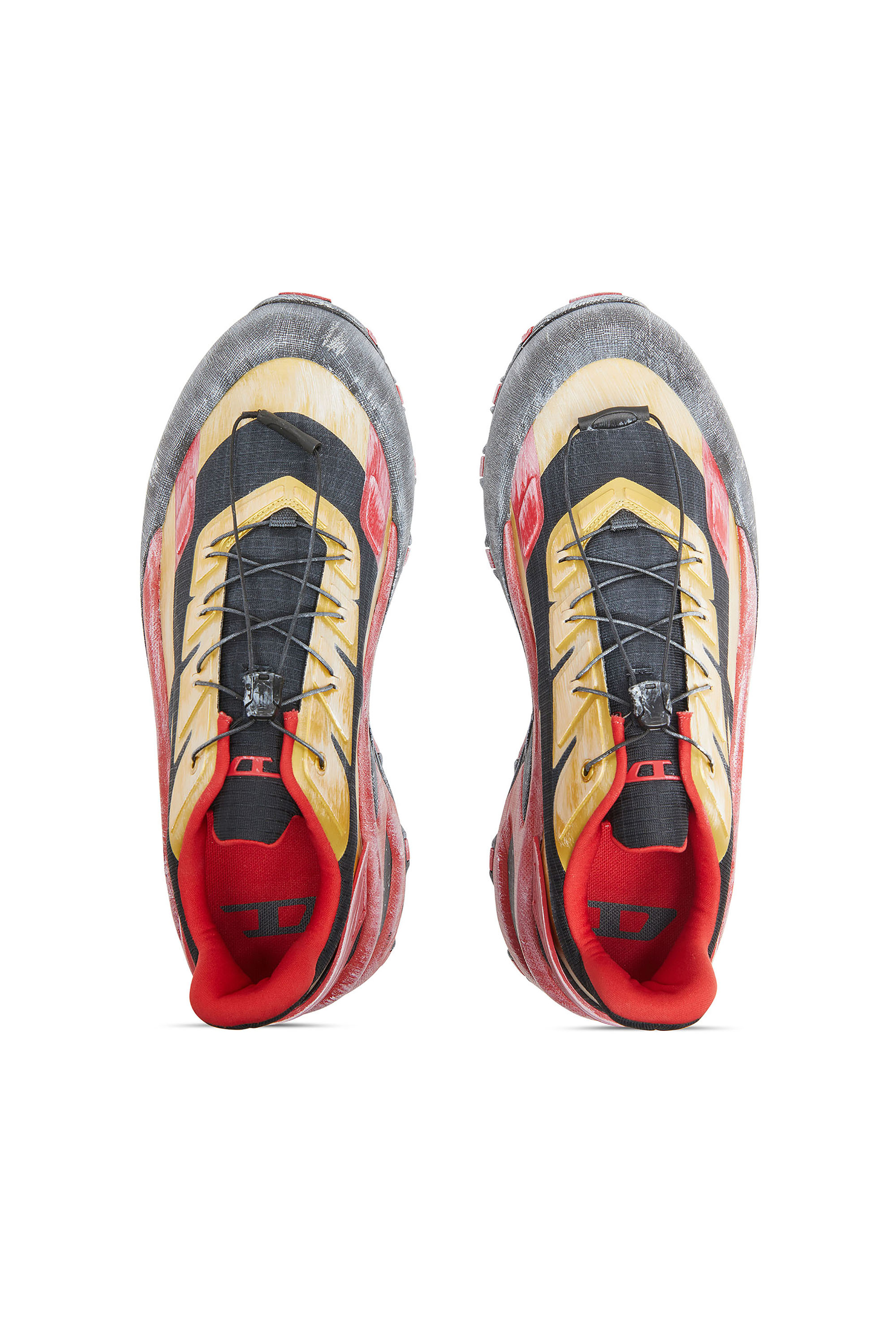 Diesel - D-CAGE RUNNER, Herren D-Cage-Distressed Chunky-Sneaker aus Ripstop in Bunt - 4