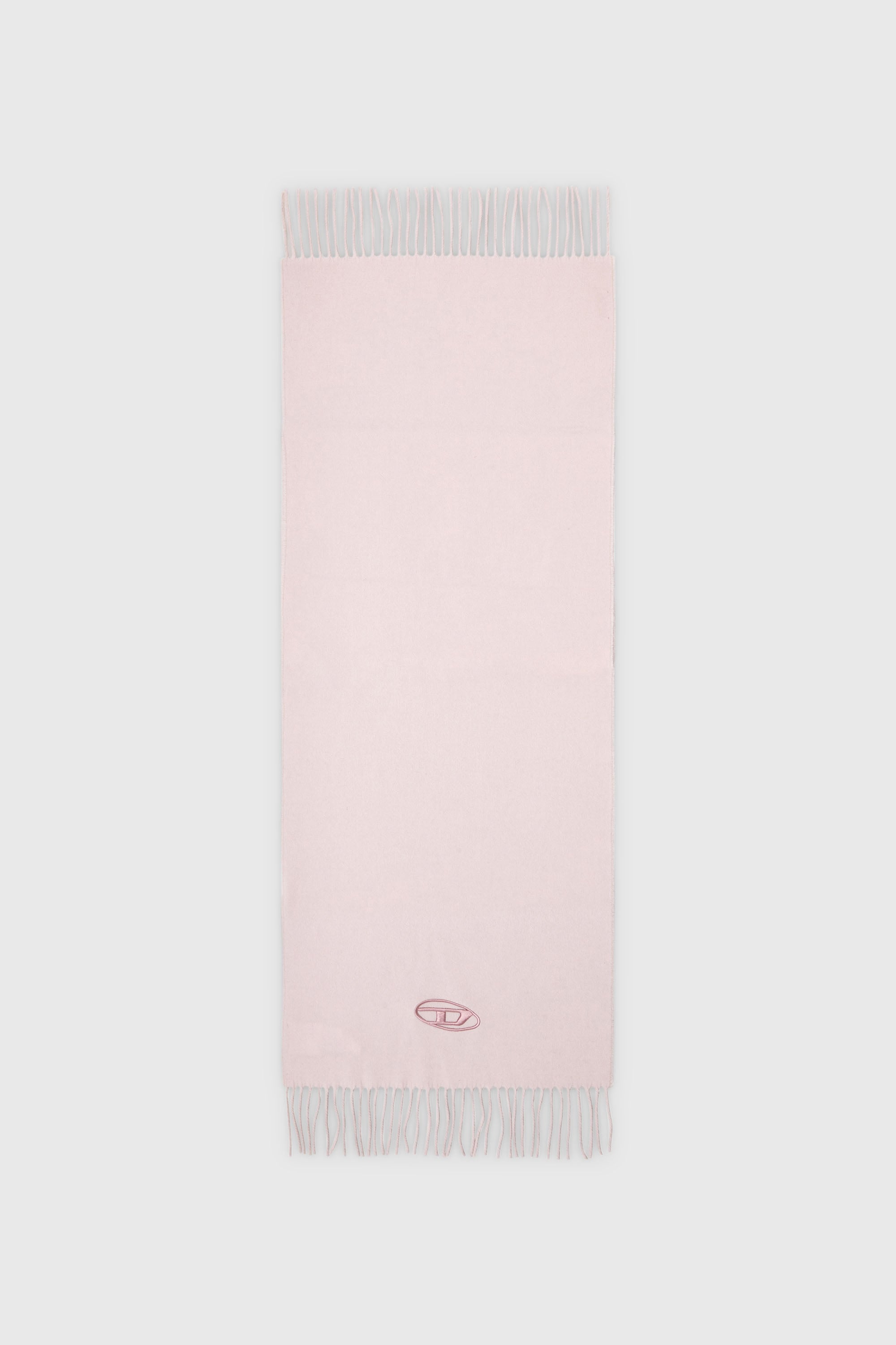 Diesel - S-IMON-D-LONG, Unisex Schal aus Wollmischung mit Fransenabschl&uuml;ssen in Rosa - 2