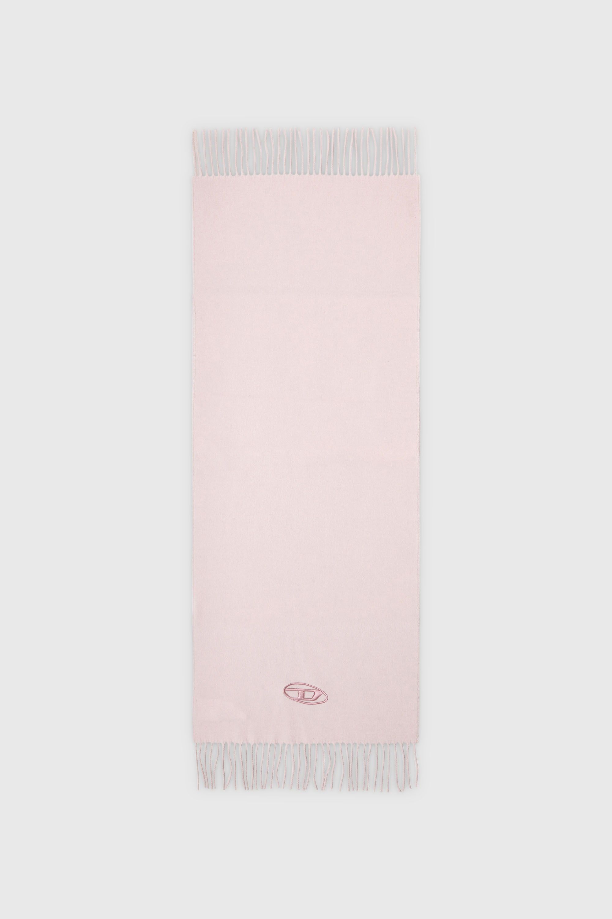 Diesel - S-IMON-D-LONG, Unisex Schal aus Wollmischung mit Fransenabschl&uuml;ssen in Rosa - 2