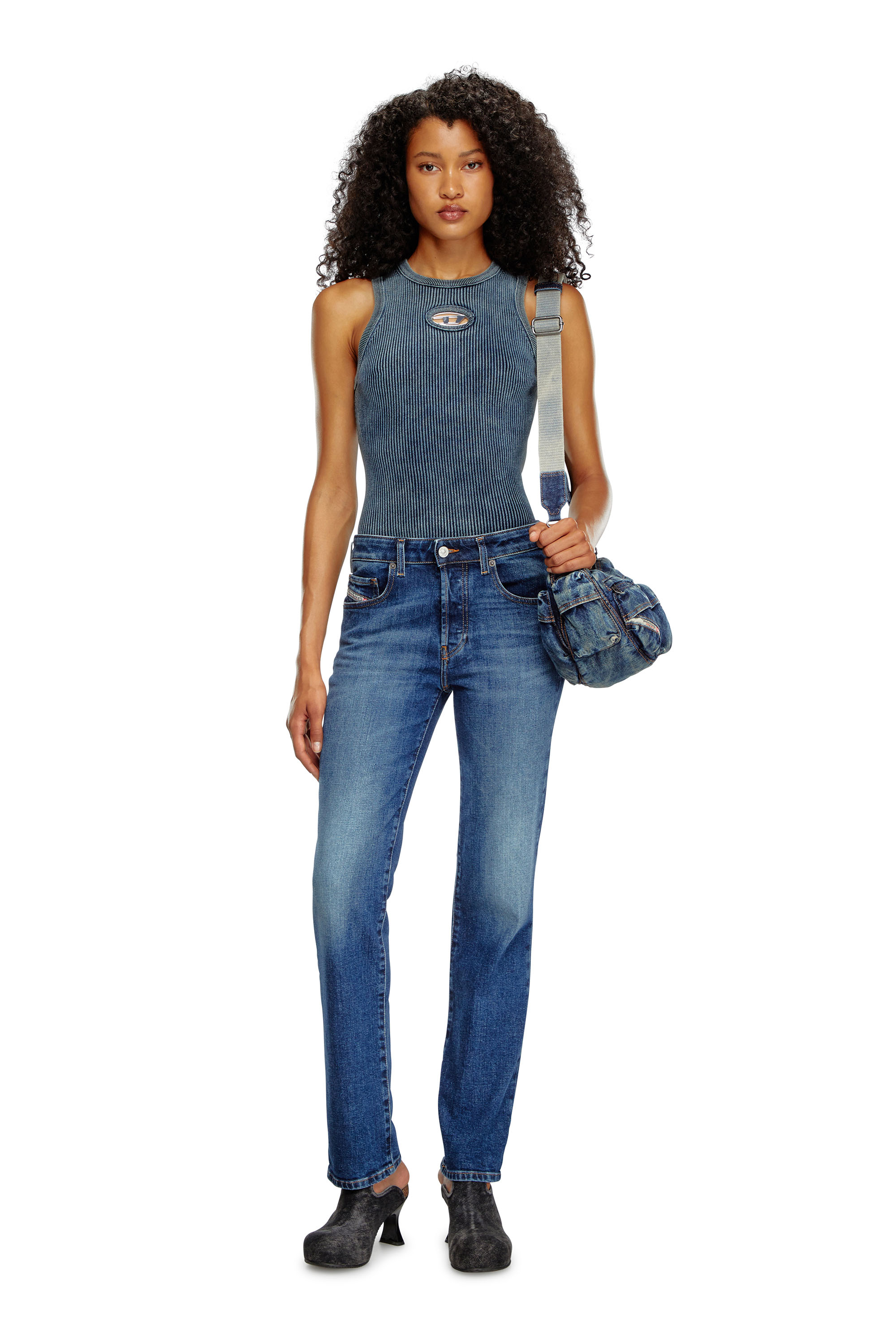 Diesel - Damen Regular Jeans 1989 D-Mine 09I28, Dunkelblau - 2