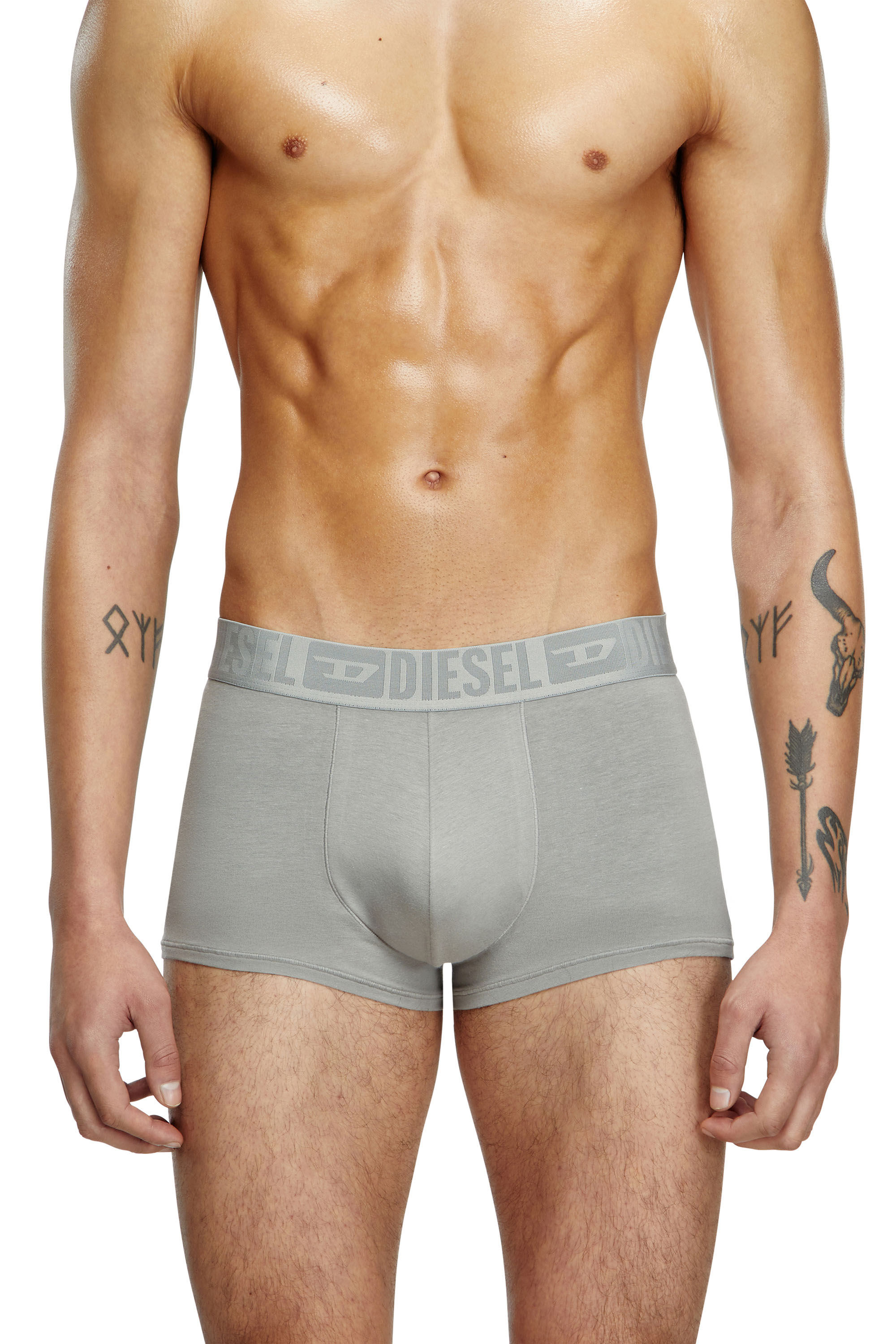 Diesel - BENJAMIN-D-MONO-3PACK, Herren Einfarbige Retropants im Dreierpack in Grau/Schwarz - 2