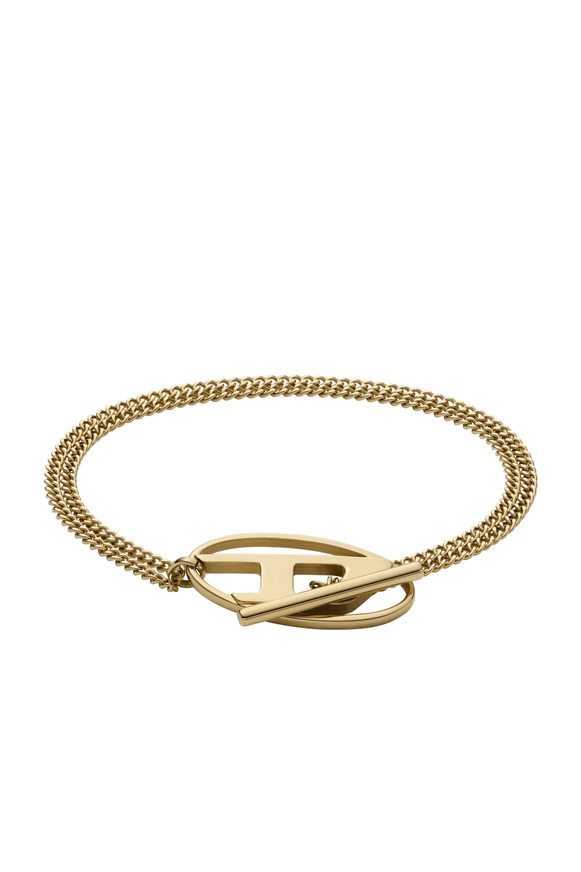 Diesel - DX1571710 JEWEL, Unisex's Gold-Tone Stainless Steel Chain Bracelet in Gold - 1