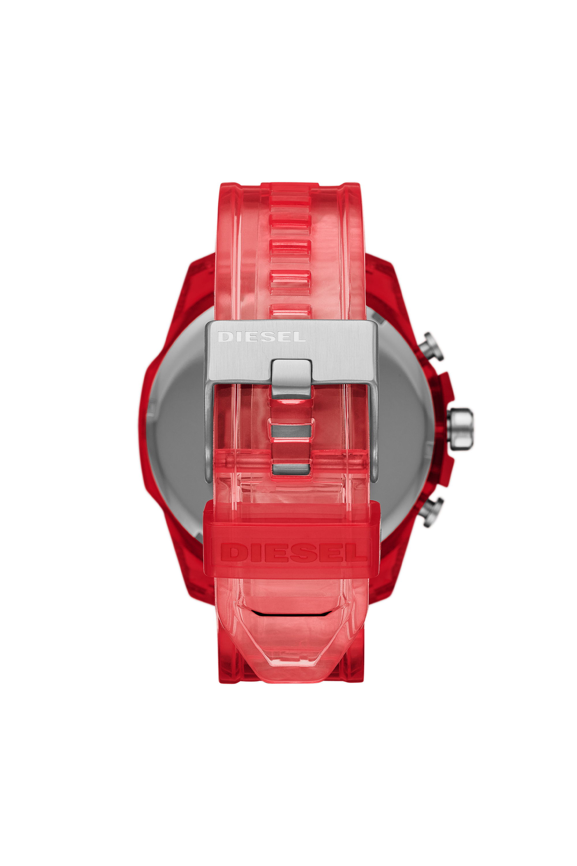 Diesel - DZ4534, Herren Rote Mega Chief-Armbanduhr aus Polyurethan mit Chronograph-Anzeige in Rot - 2
