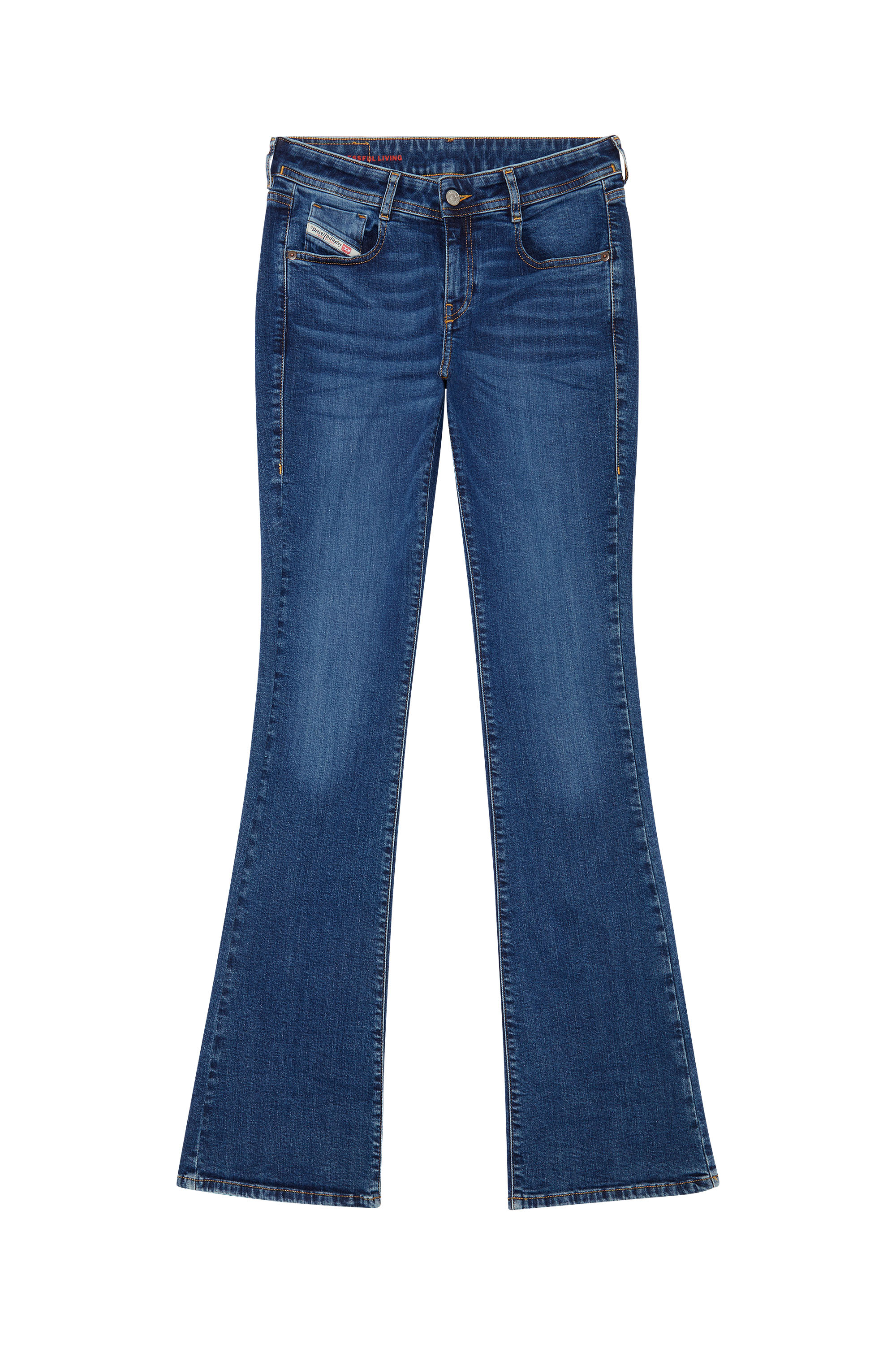 Diesel - 1969 D-EBBEY 0EIAF Bootcut and Flare Jeans, Mittelblau - Image 6