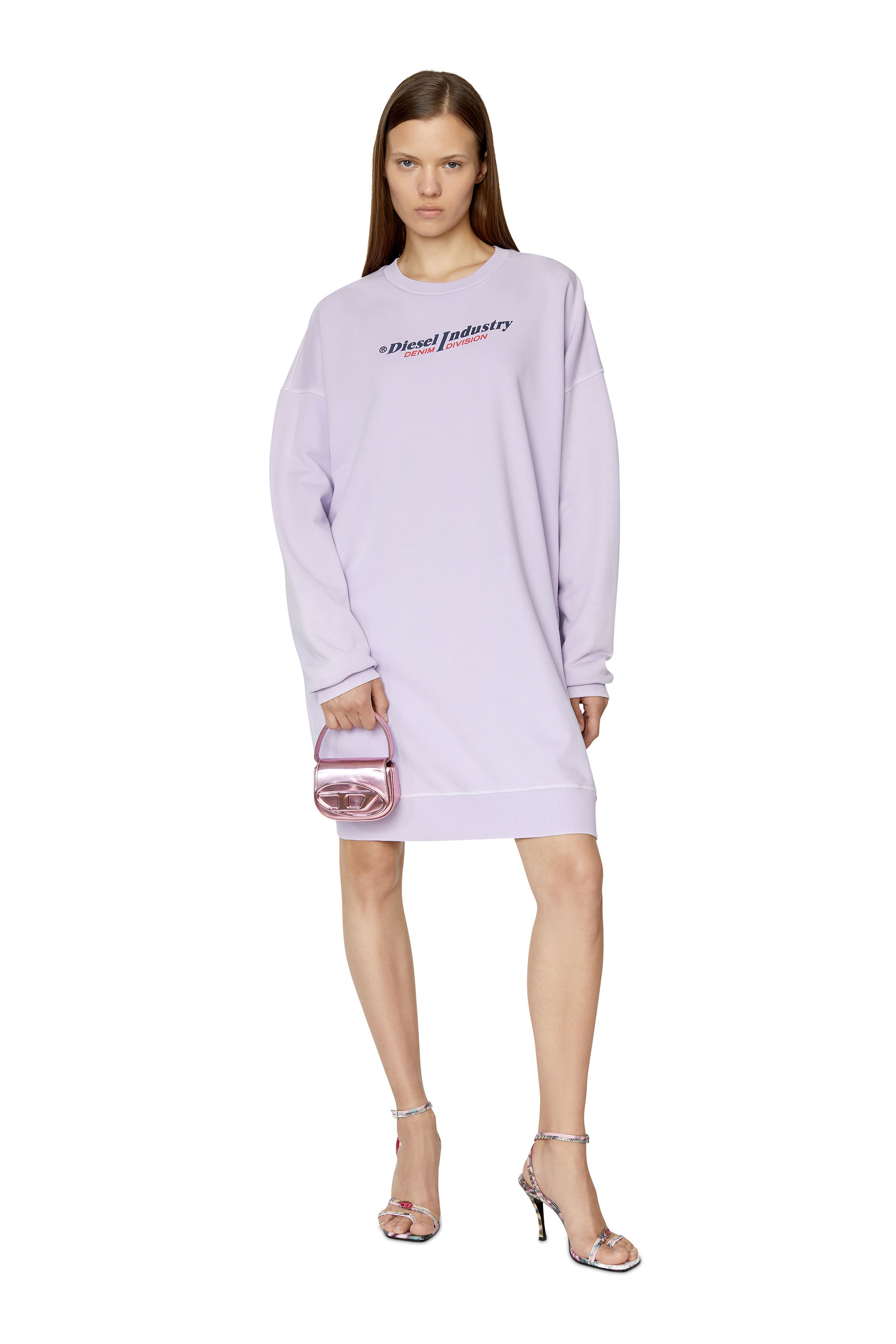 Diesel - 1DR-XS-S, Damen 1DR-XS-S-Ikonische Mini-Tasche aus Leder in Spiegeloptik in Rosa - 6