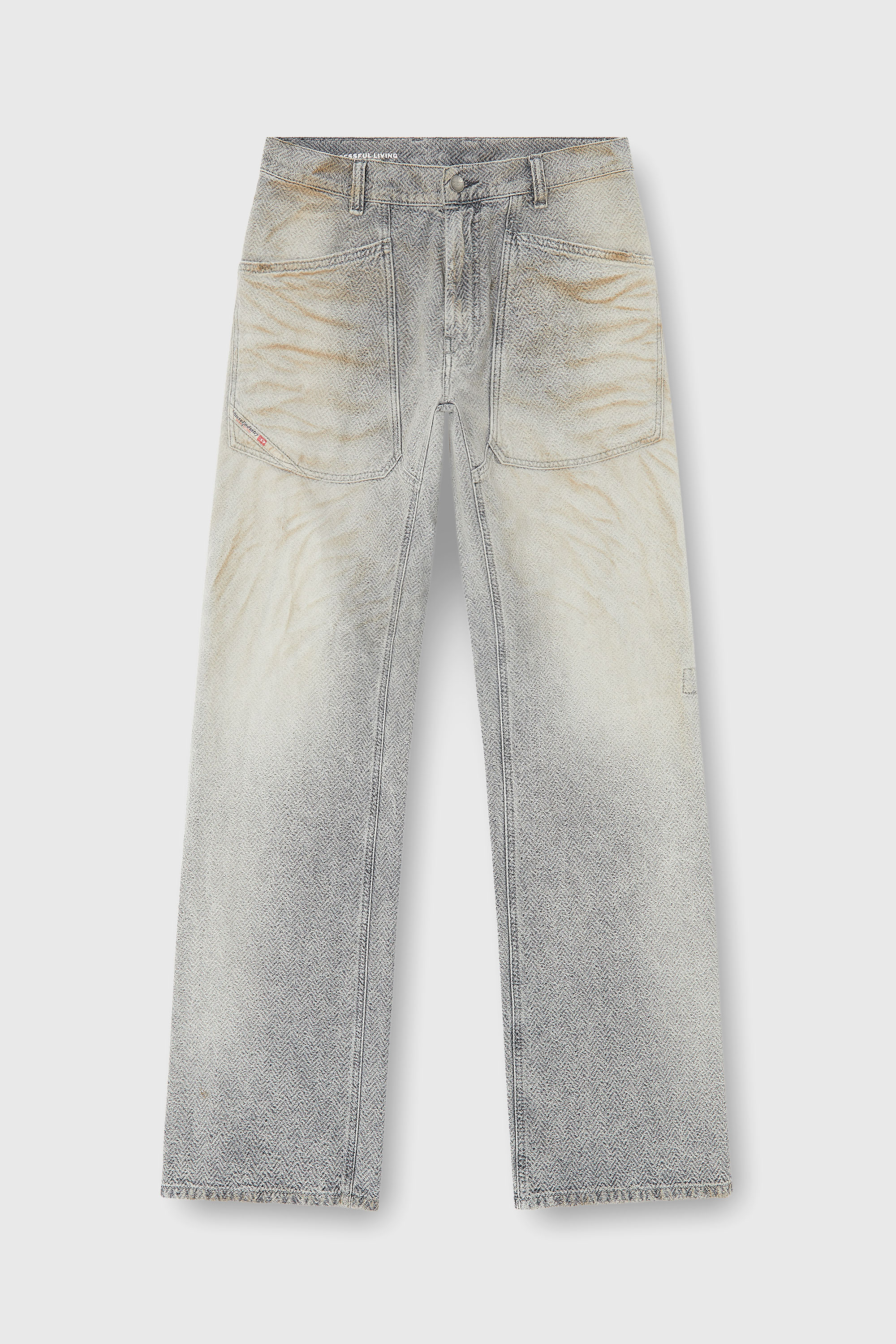 Diesel - Man's Relaxed Jeans D-Zeta 09Q11, Grey - 6