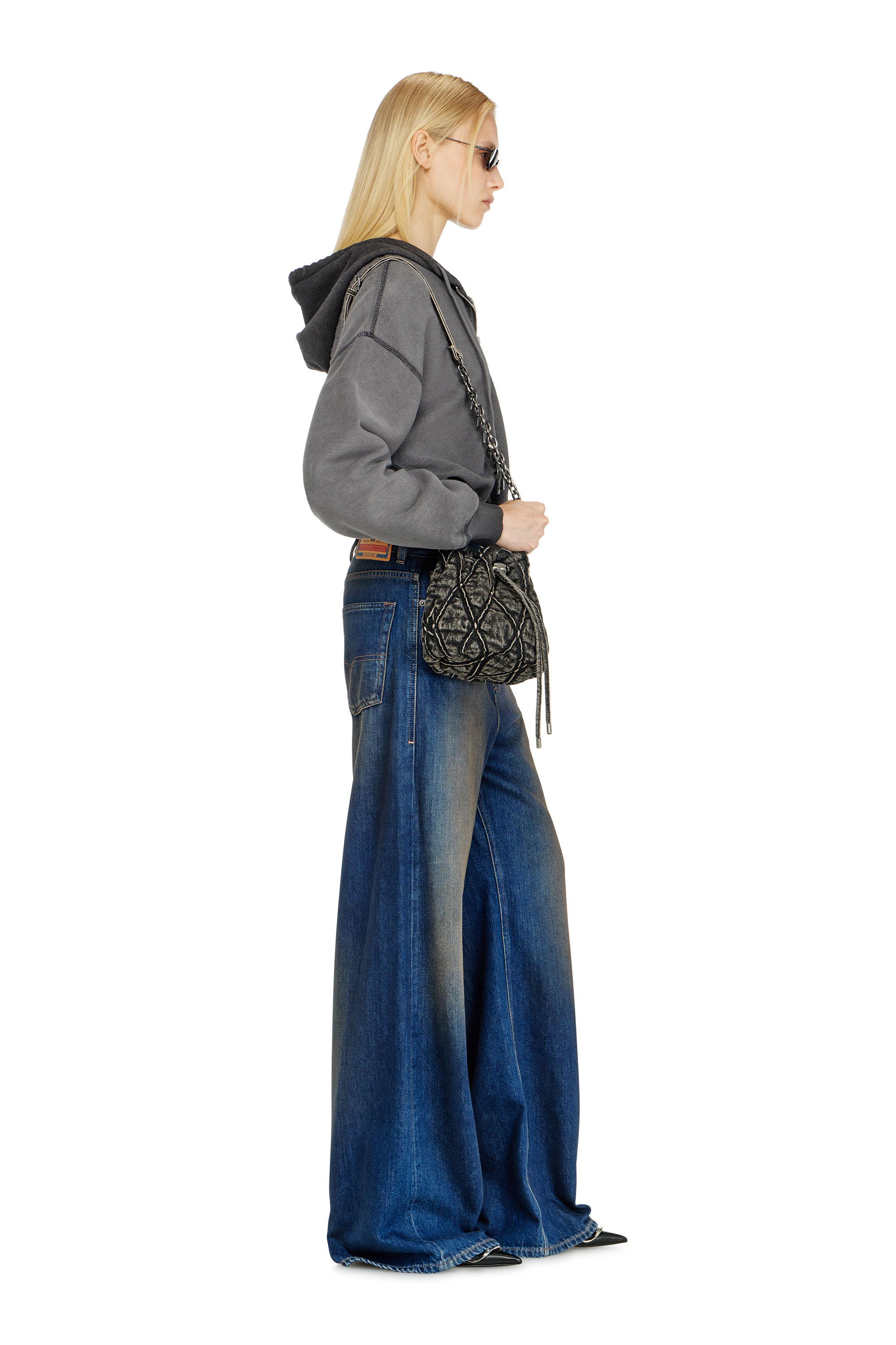 Diesel - Damen Relaxed Jeans 1996 D-Sire 09P47, Dunkelblau - 2