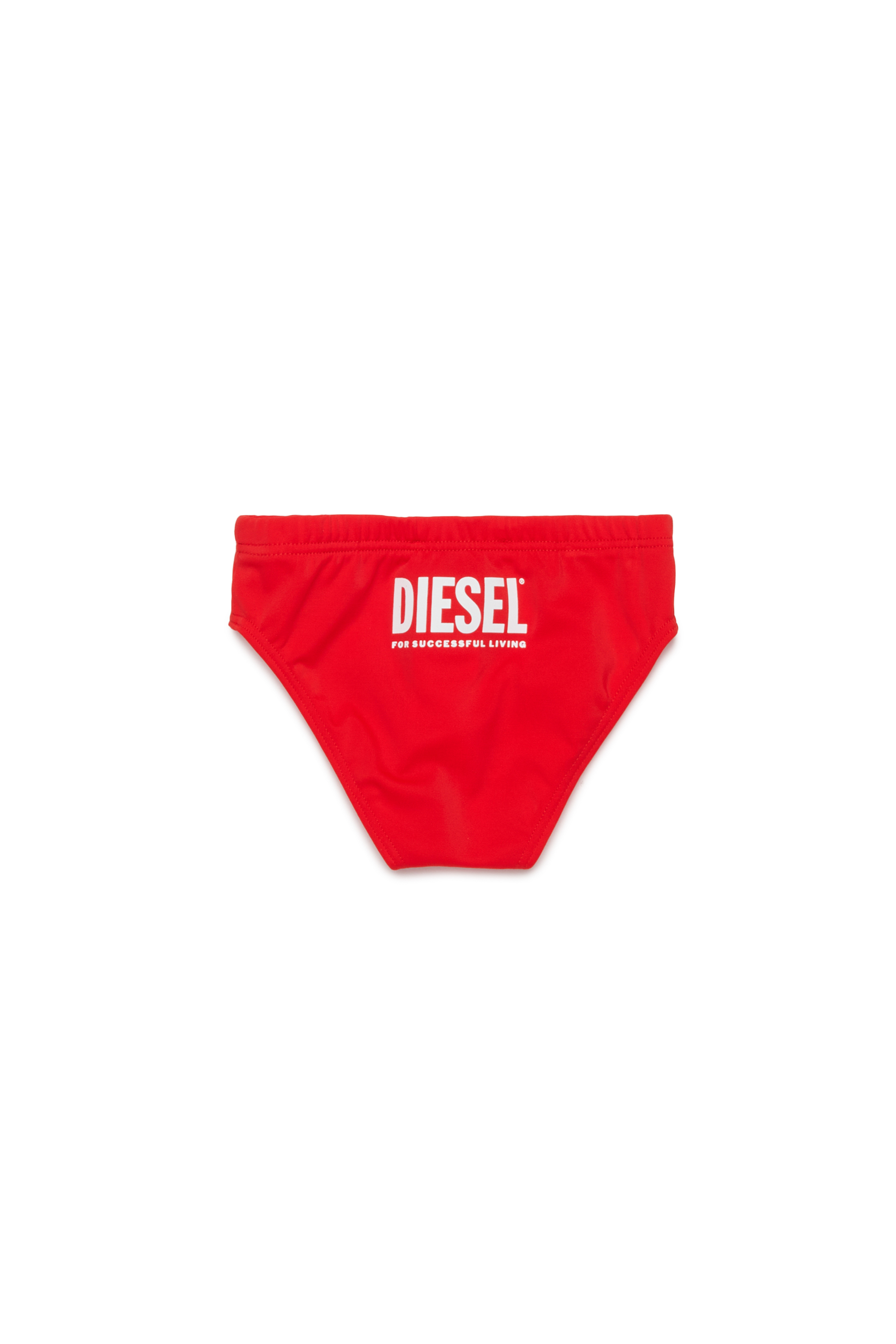 Diesel - MILIB, Herren Badehose mit Diesel-Print in Rot - 2