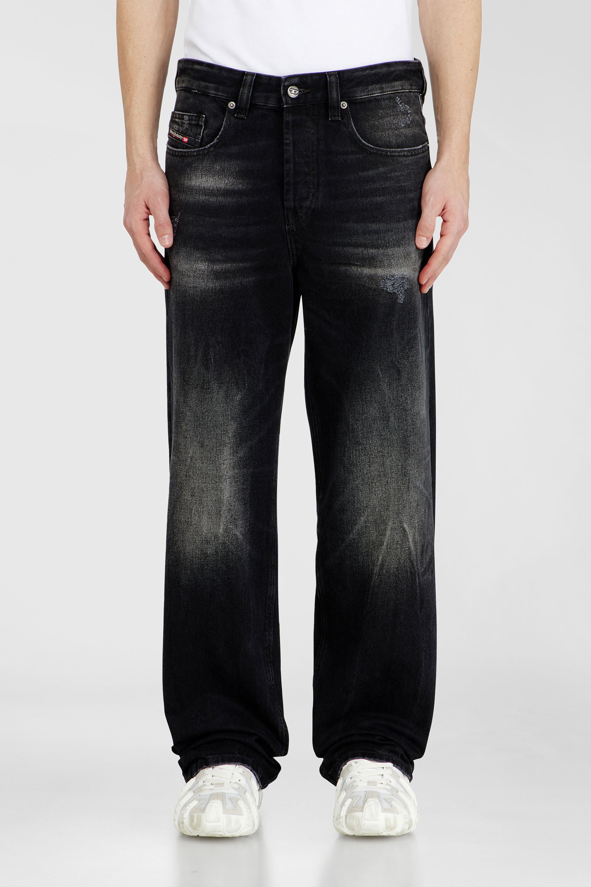 Diesel - Herren Relaxed Jeans 2001 D-Macro 0BEBB, Schwarz - 1