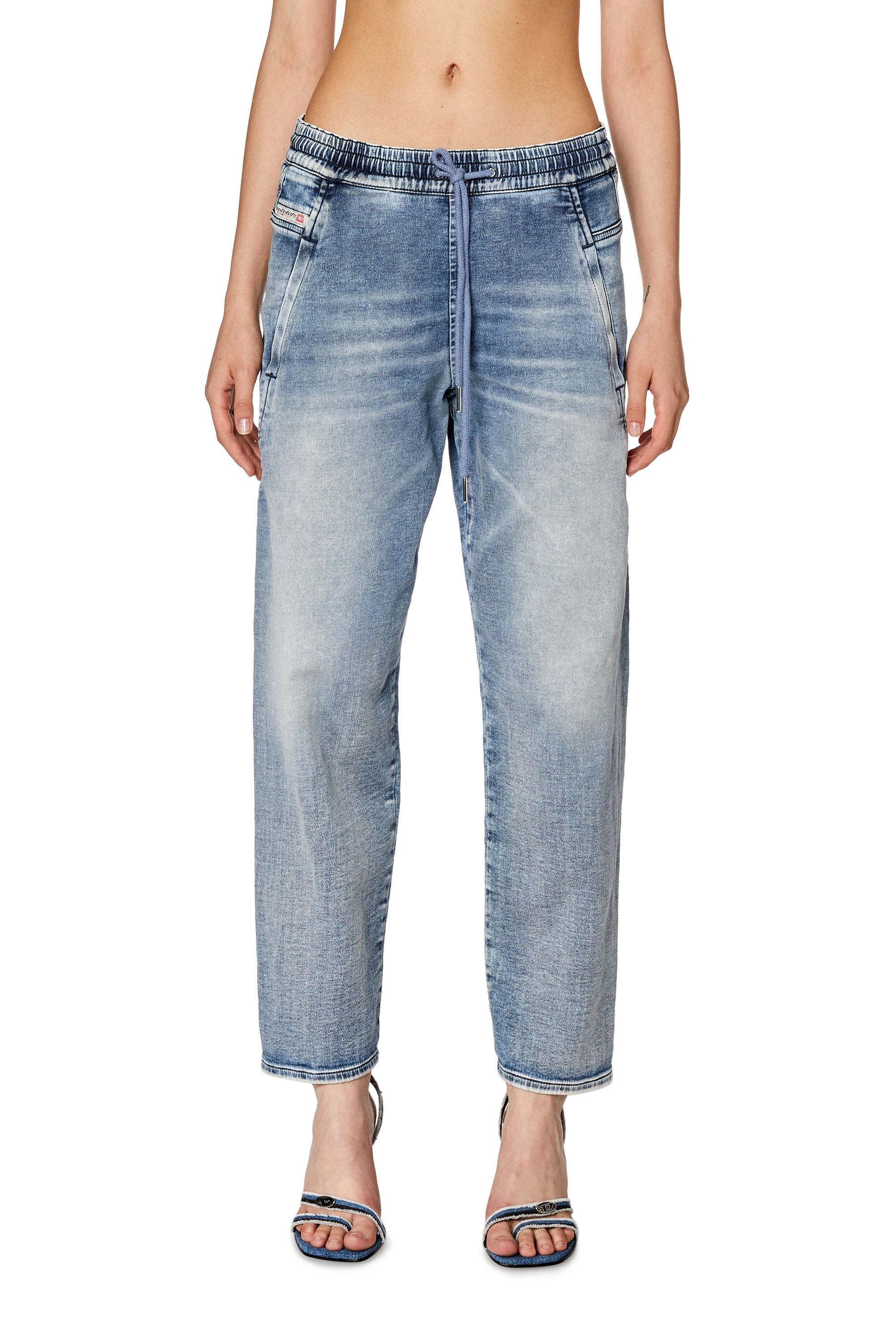 Diesel - Boyfriend Krailey JoggJeans® 068FL, Mittelblau - Image 1