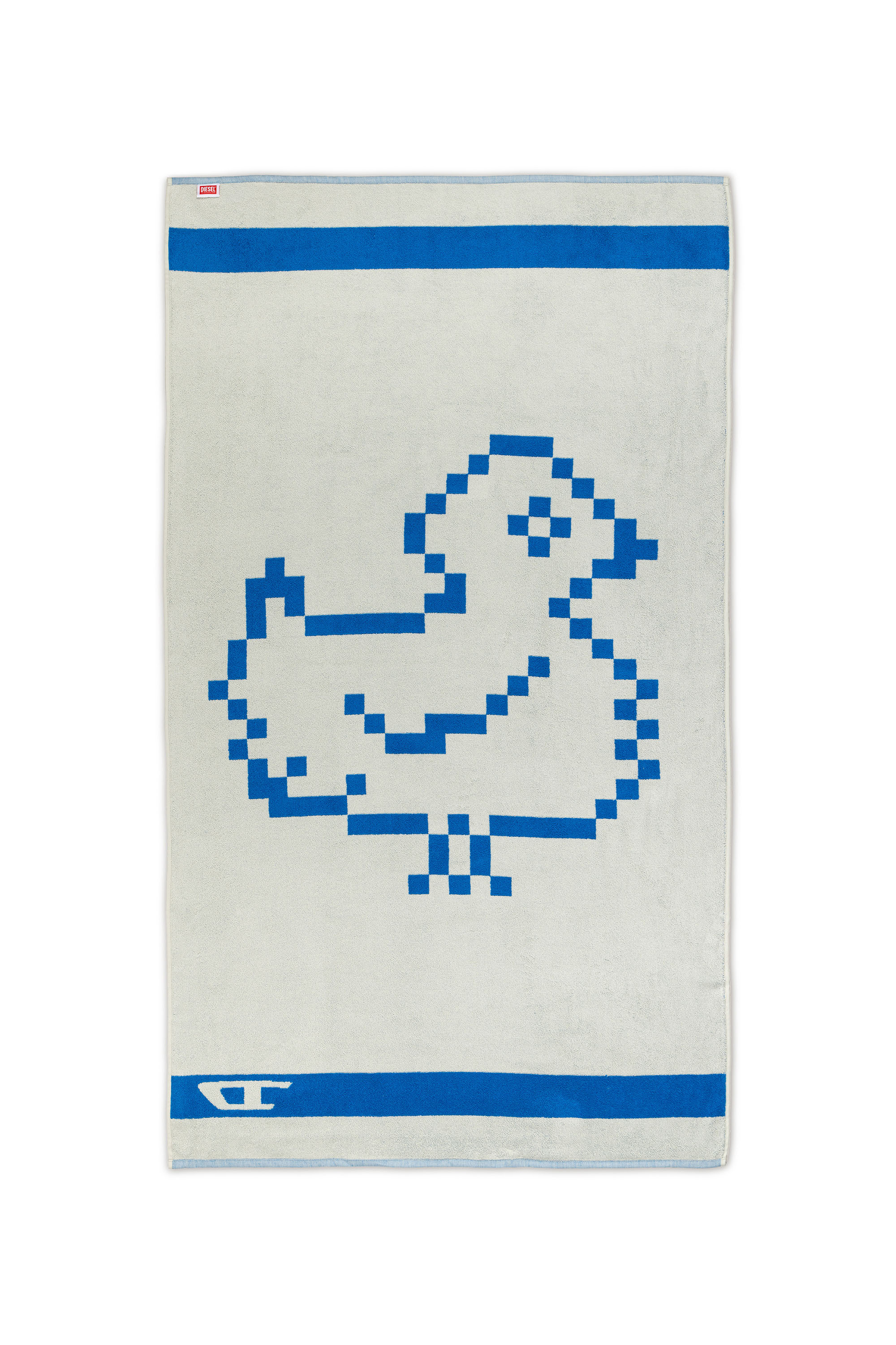 Diesel - 1018134  PIXEL TOYS 1 GREY/BLUE TOWEL, Unisex Frotteehandtuch 100x180 cm in Blau - 2