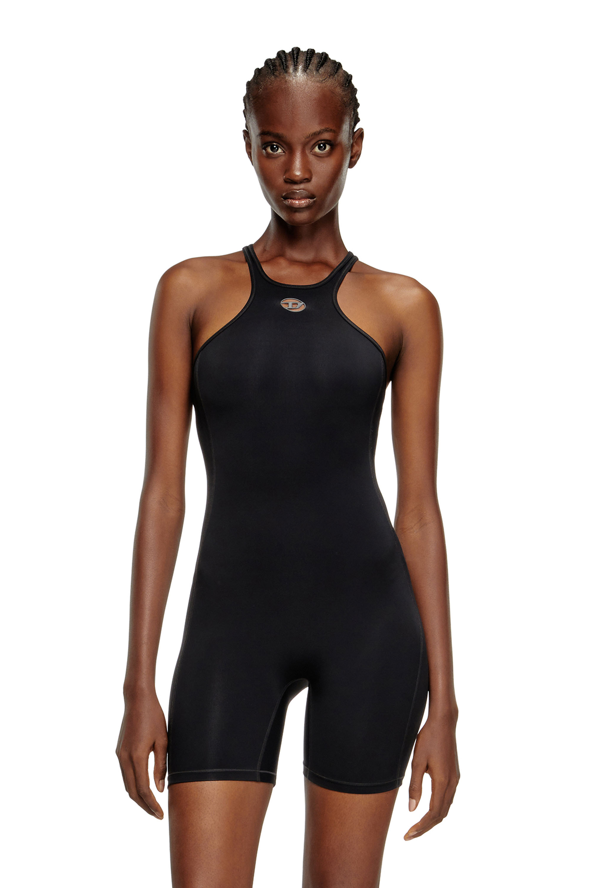 Diesel - NYDIA-UTLT, Damen Racerback-Playsuit in Schwarz - 3