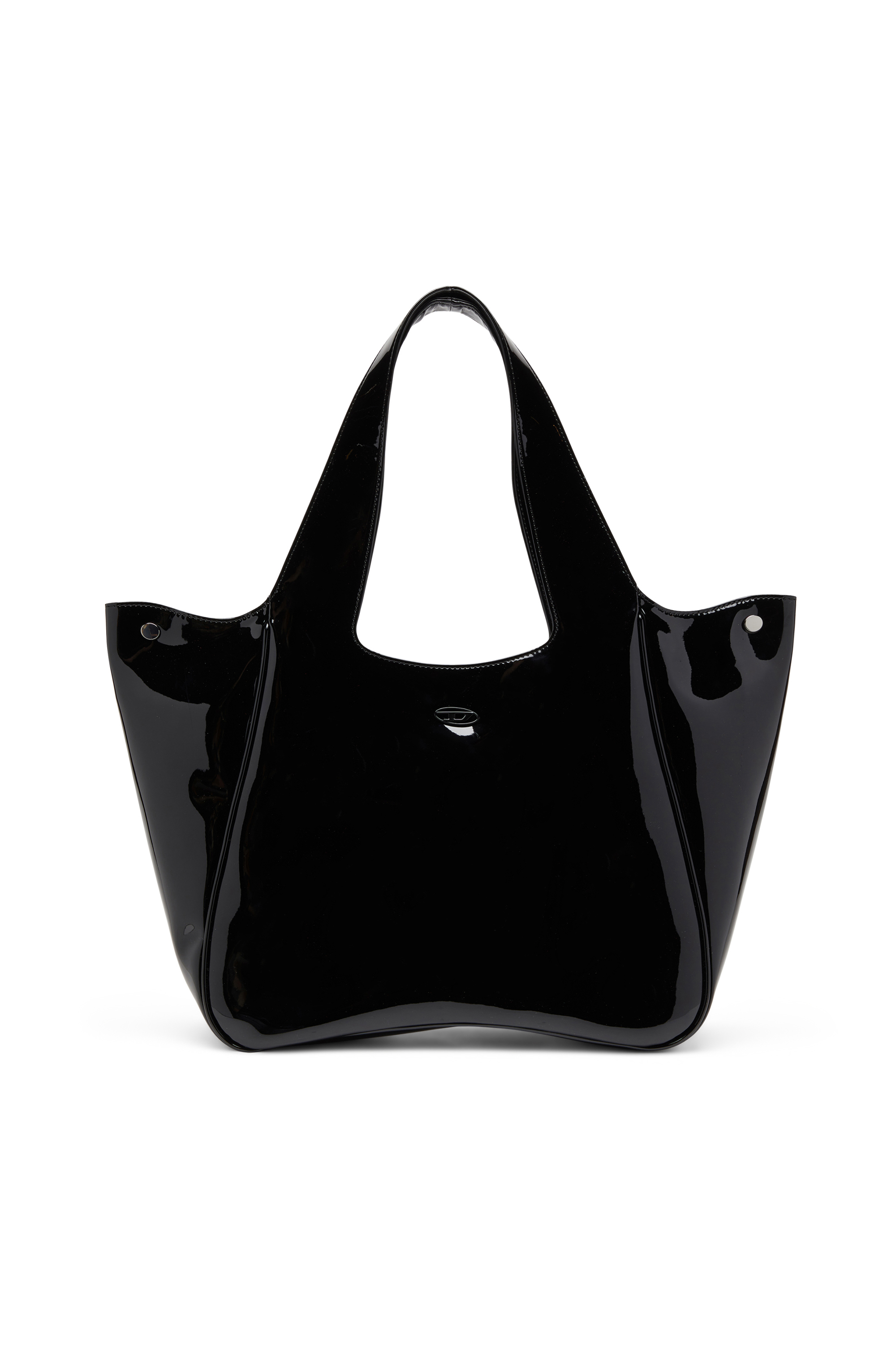 Diesel - PLAY SHOPPER EW, Damen Play-Tote-Tasche aus glänzendem PU in Schwarz - 1
