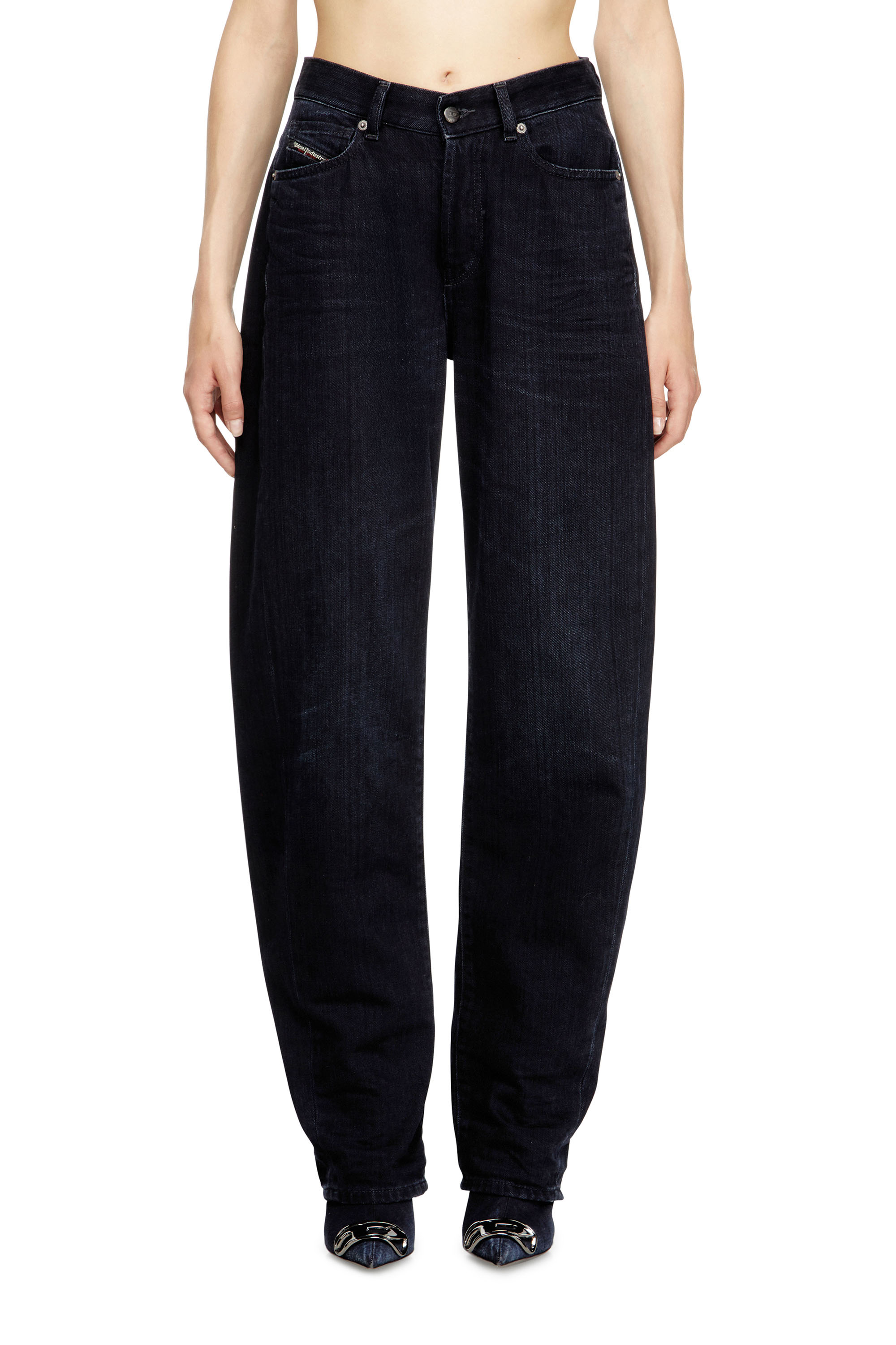 Diesel - Damen Relaxed Jeans 1974 D-Ellz 09L54, Dunkelblau - 1