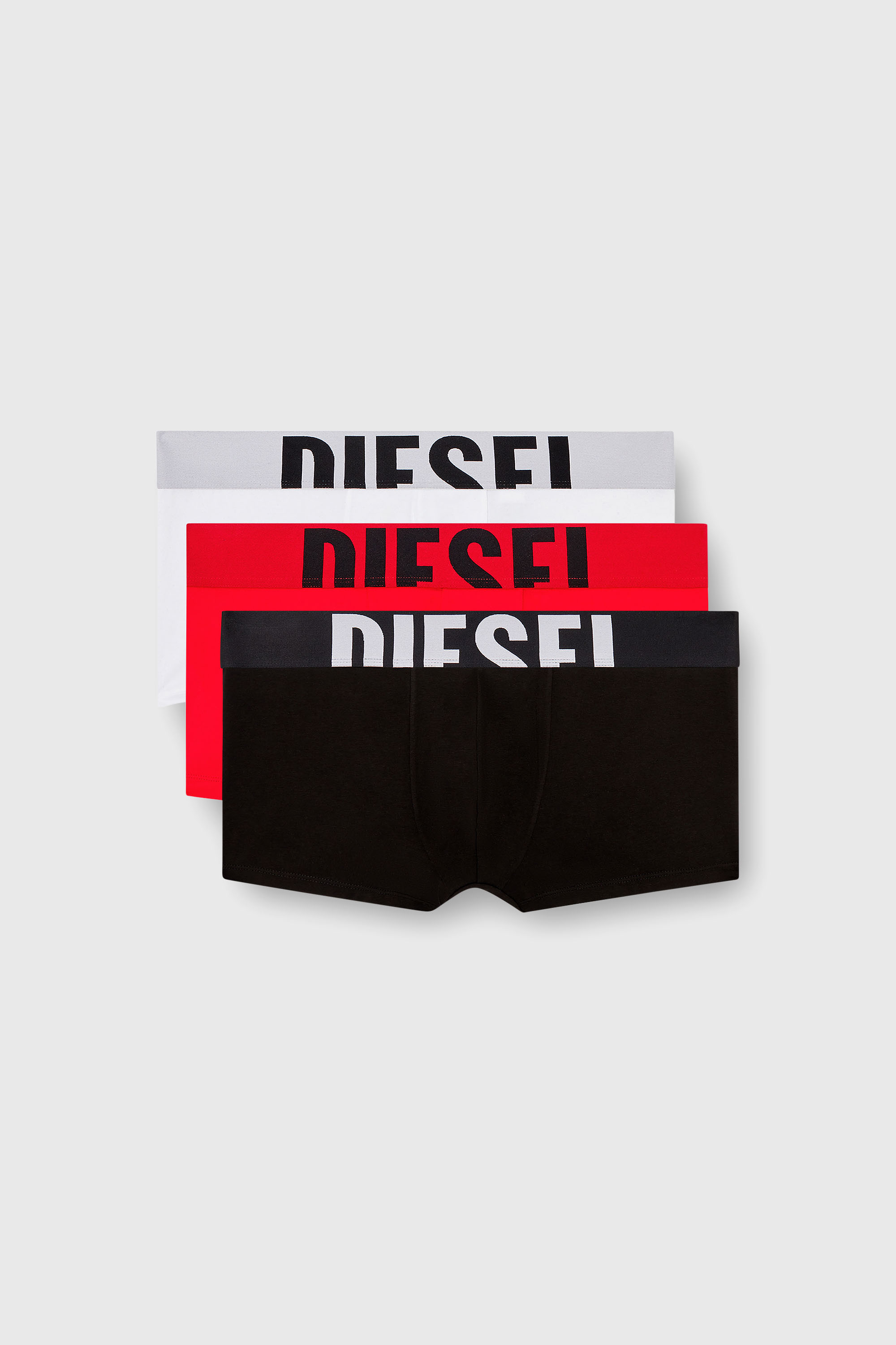 Diesel - UMBX-DAMIENTHREEPACK-5.5EL, Herren Retropants im Dreierpack aus Baumwollstretch in Rot/Schwarz - 2