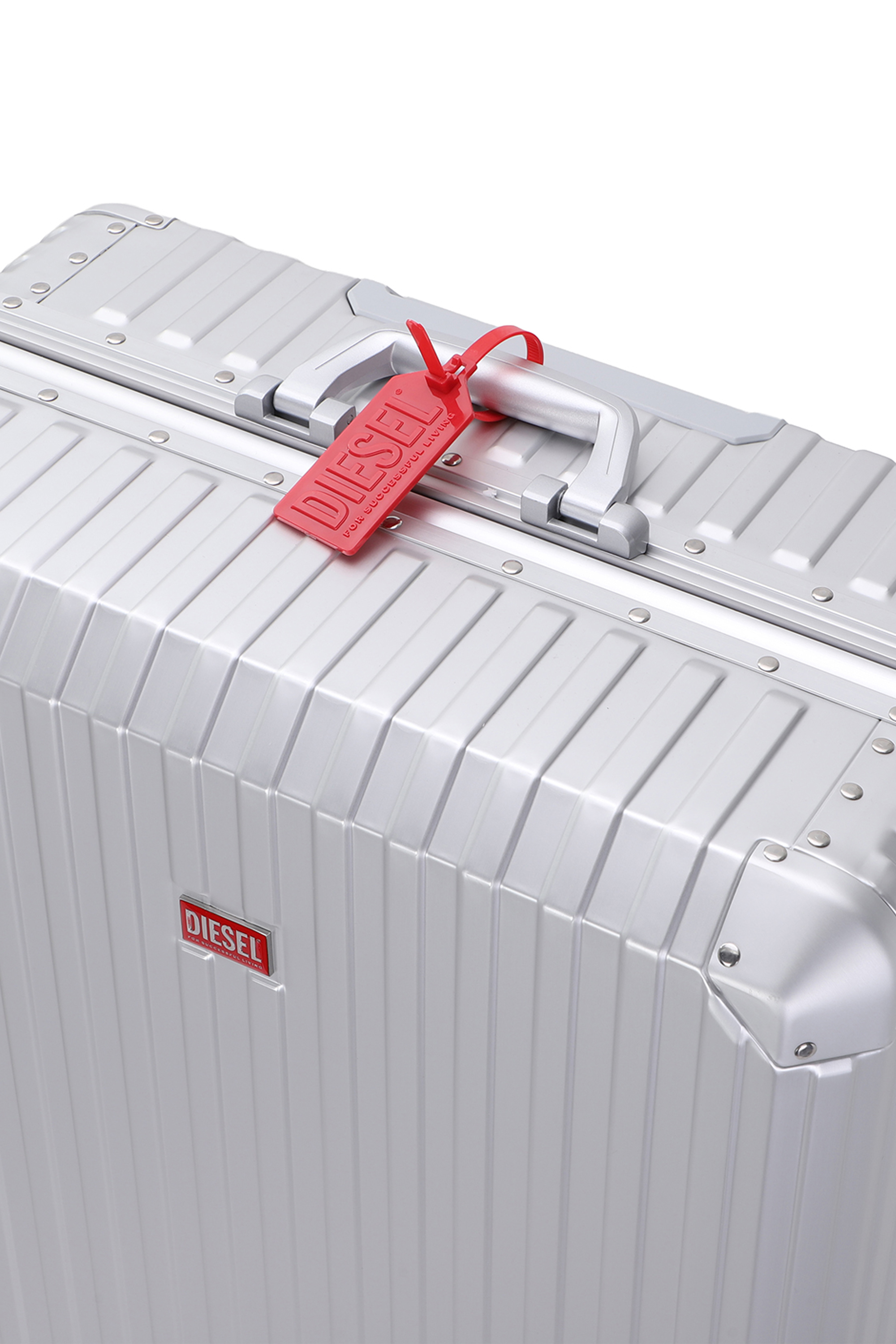 Diesel - DIESEL ALUMINUM TROLLEY- DSL002, Unisex Koffer aus Aluminium Gr&ouml;&szlig;e L in Silber - 2