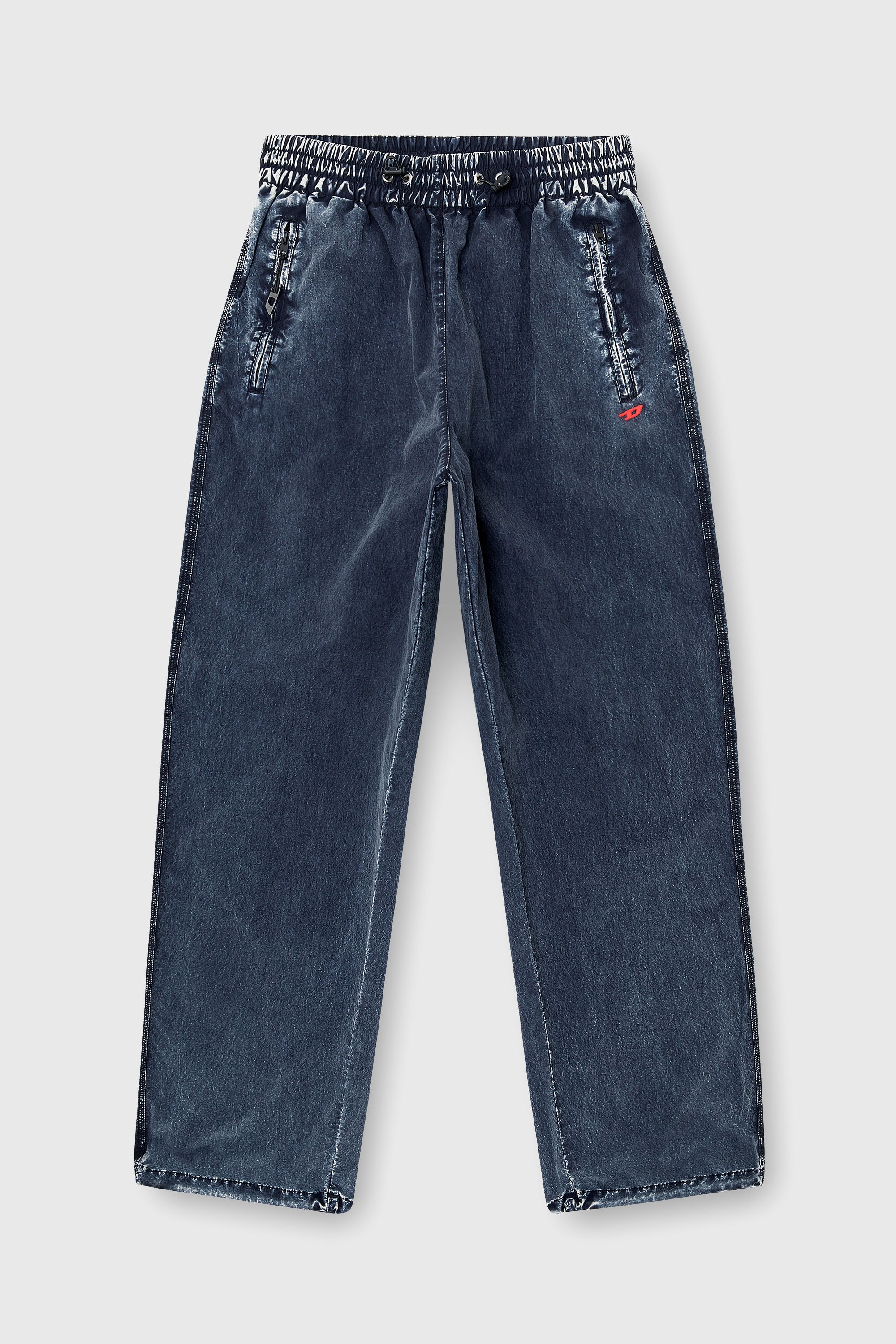 Diesel - P-APYRI, Damen Acid-wash Trackpants aus Nylon-Taslan in Dunkelblau - 2