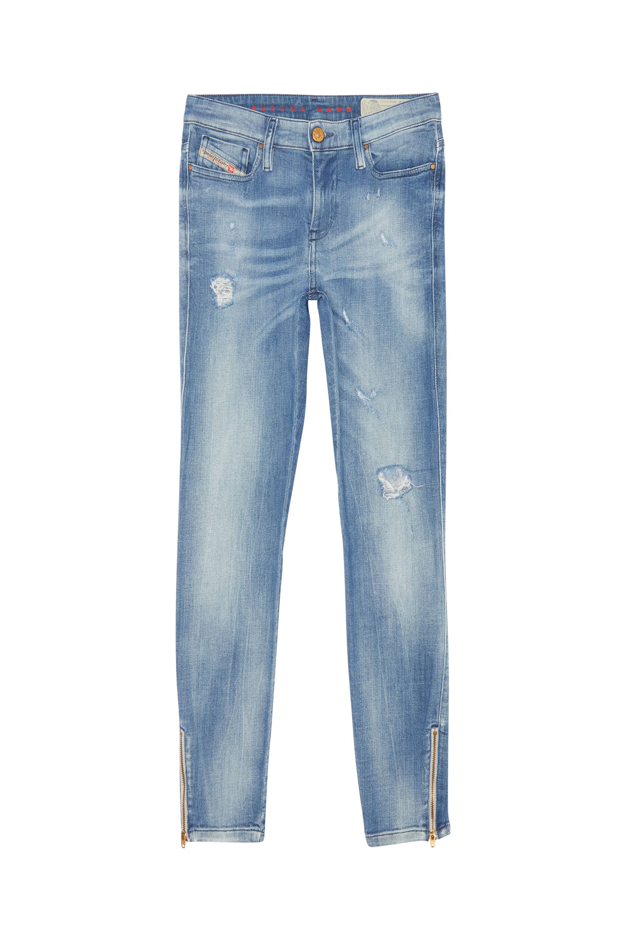 Diesel - SKINZEE-ZIP, Damen Diesel Damen - Jeans Mittelblau in Mittelblau - 1