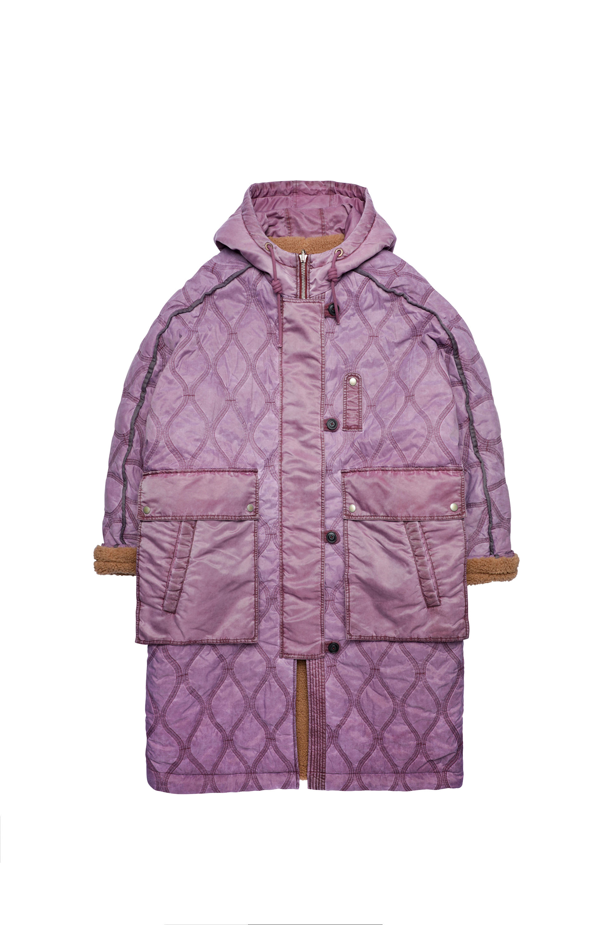 W-DAYA-21, Dunkelviolett - Winterjacken