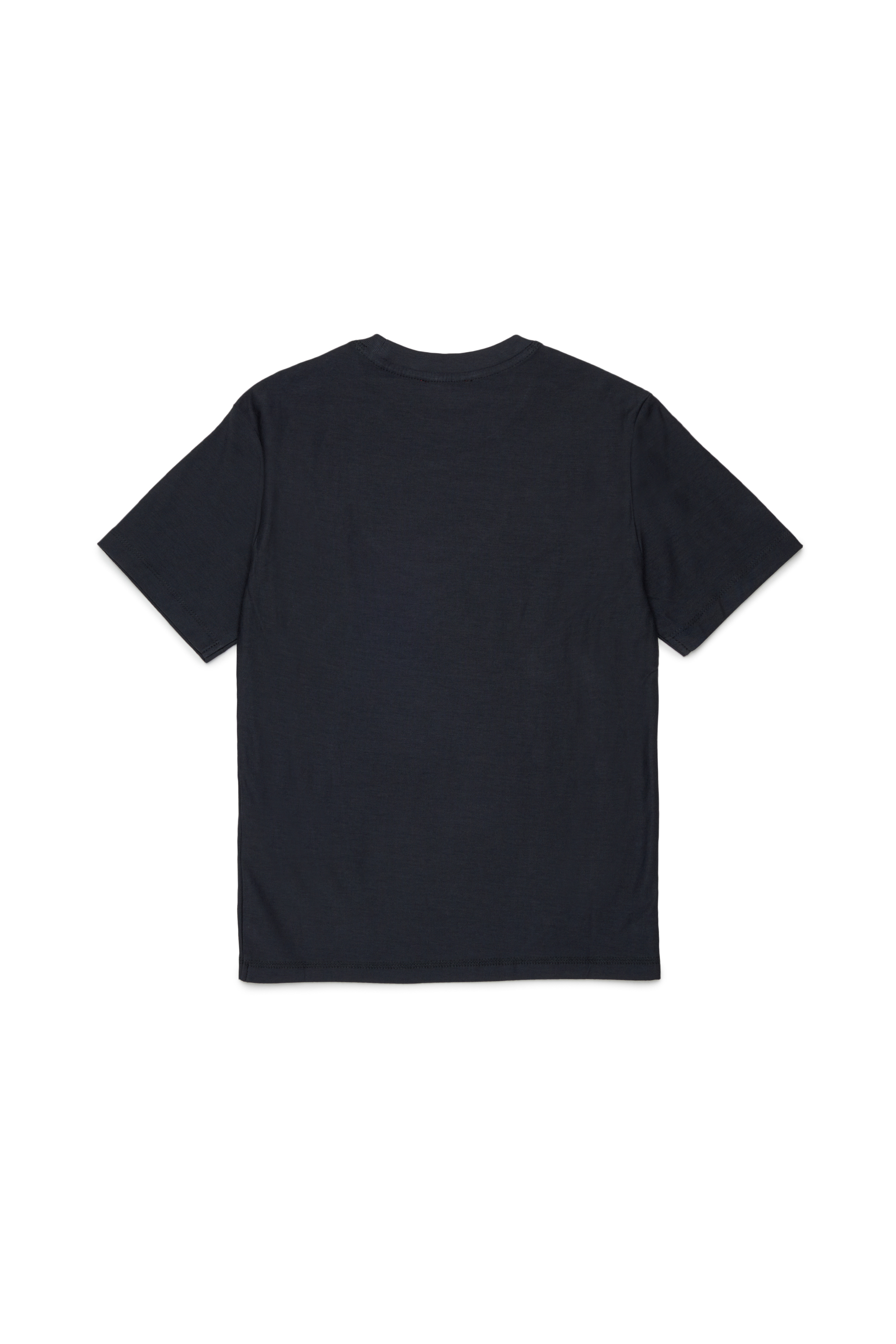 Diesel - TFRIT OVER, Herren T-shirt mit Oval D Logo und Streifeneffekt in Schwarz - 2