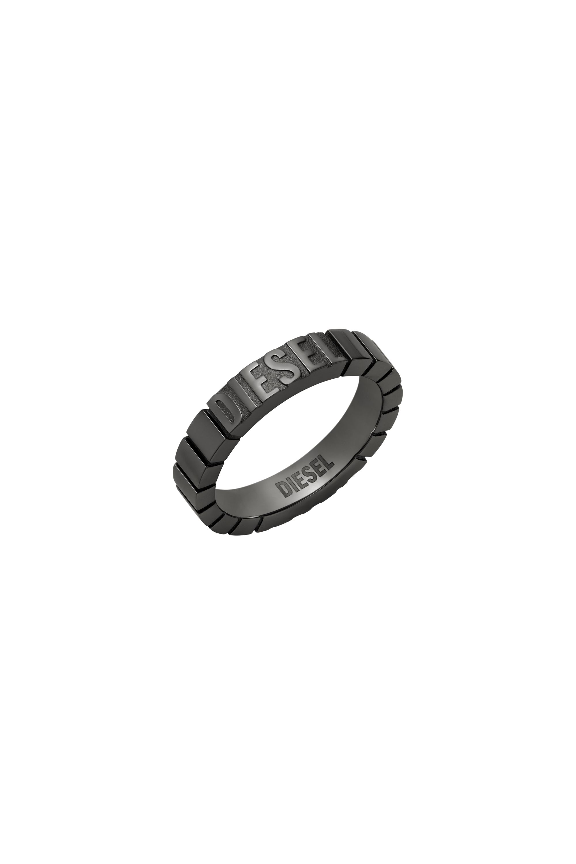 Diesel - DX1612060, Unisex Edelstahlband Ring in Schwarz - 1