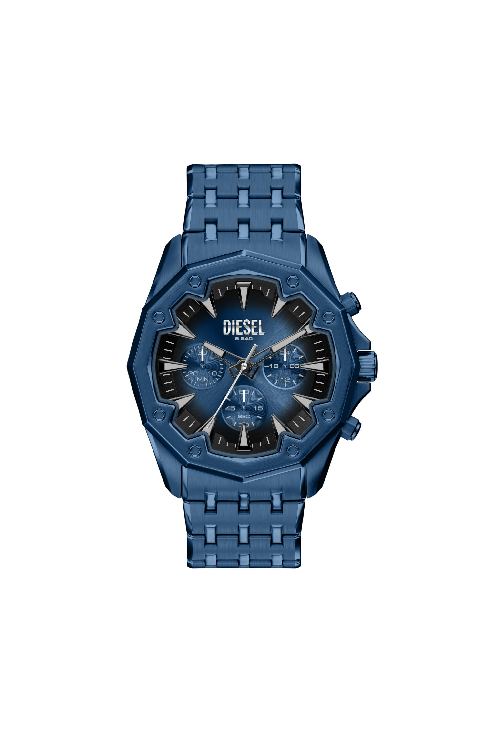 Diesel - DZ4705 WATCH, Herren Stinger Uhr aus blauem Edelstahl in Blau - 1