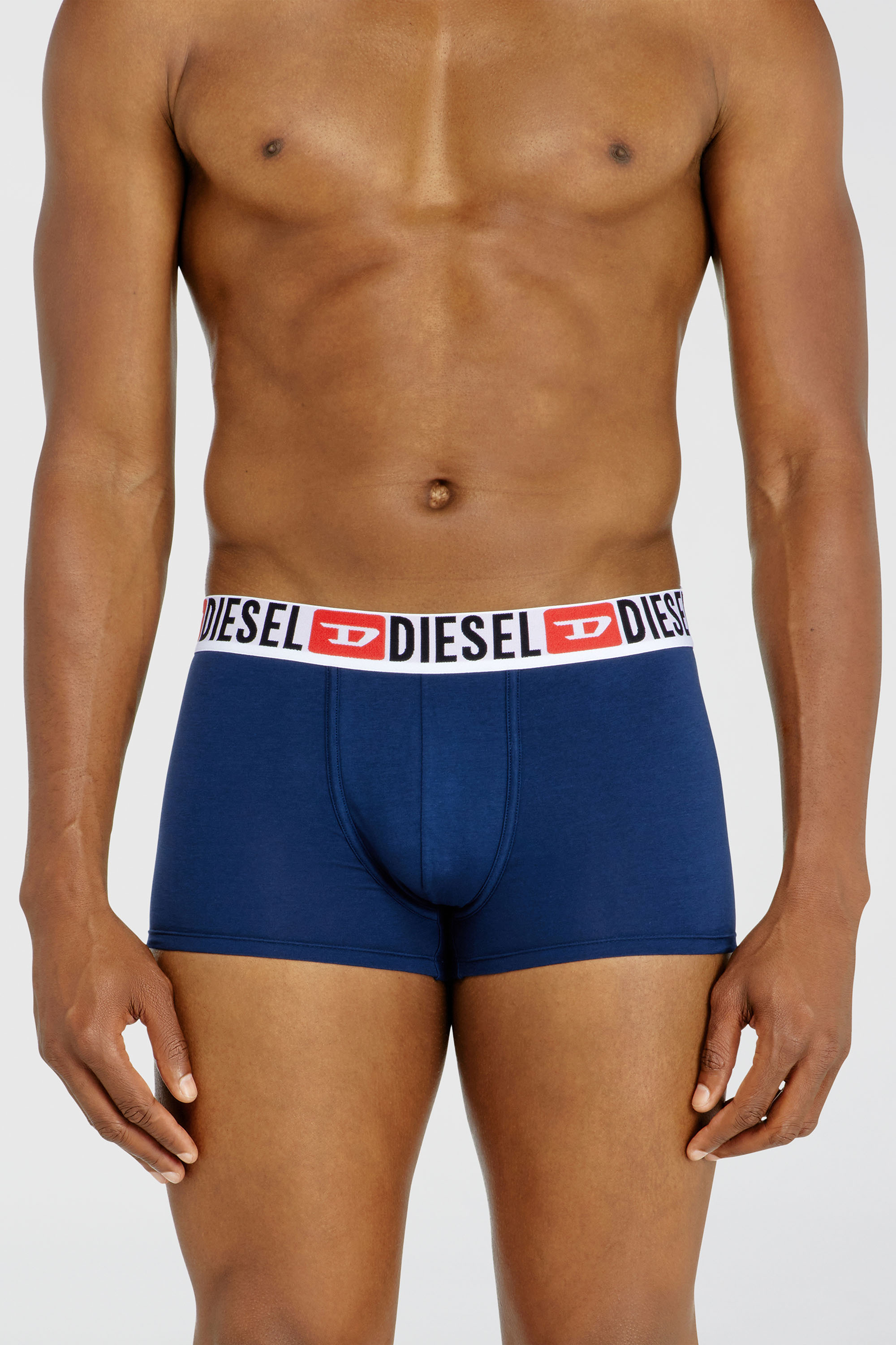 Diesel - UMBX-DAMIENTHREEPACK, Herren Retropants im Dreierpack mit umlaufendem Logo am Bund in Blau/Schwarz - 2