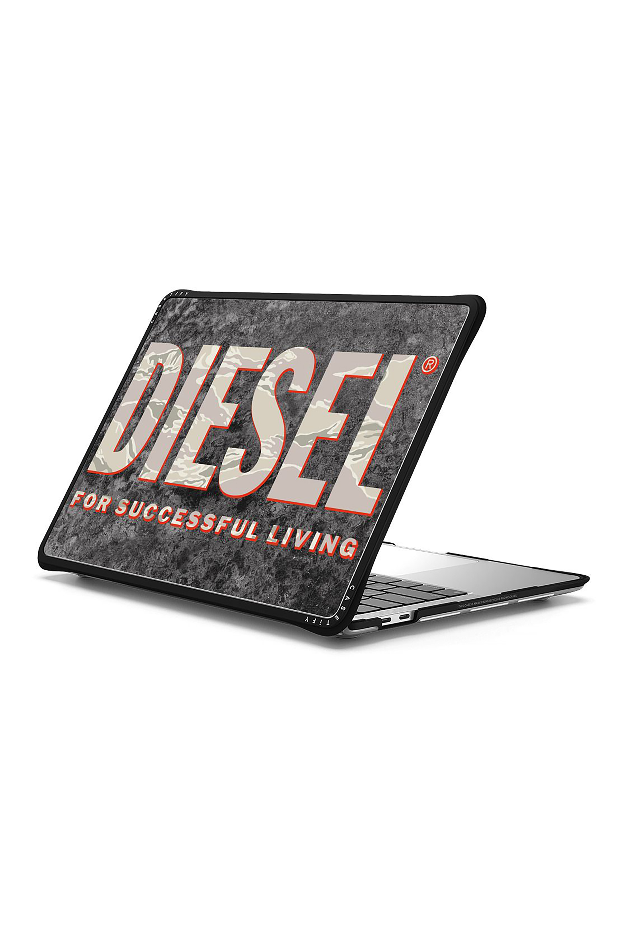 Diesel - 60362 CASETIFY MOULDED CASE, Unisex MacBook Impact Schutz in Braun/Weiss - 1