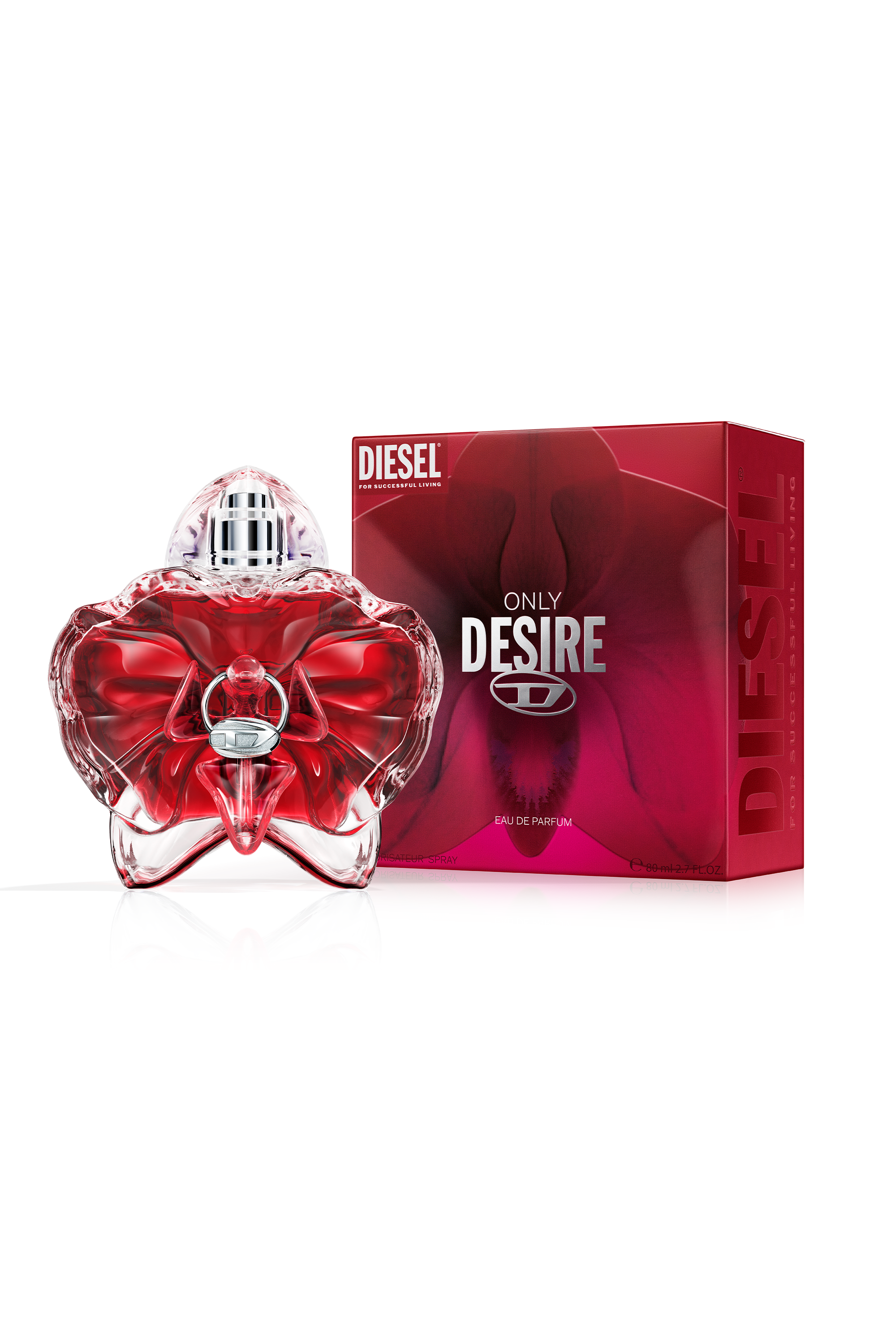 Diesel - DIESEL ONLY DESIRE EDP 80ML LF794400, Woman's Only Desire 80ml, Eau De Parfum in Red - 3