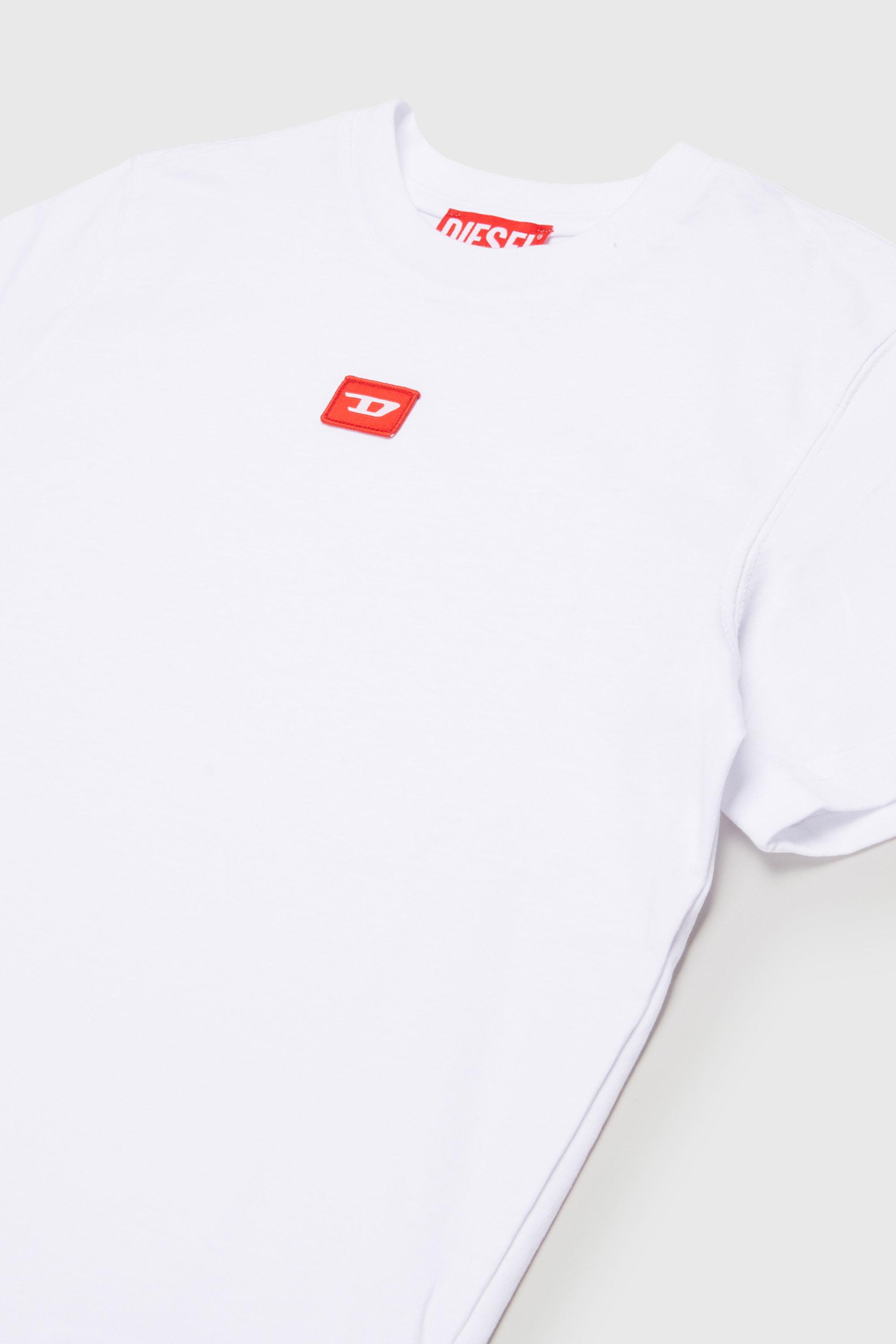 Diesel - TXDIEGO, Herren T-Shirt aus Baumwolle mit Aufn&auml;hern in Wei&szlig; - 3