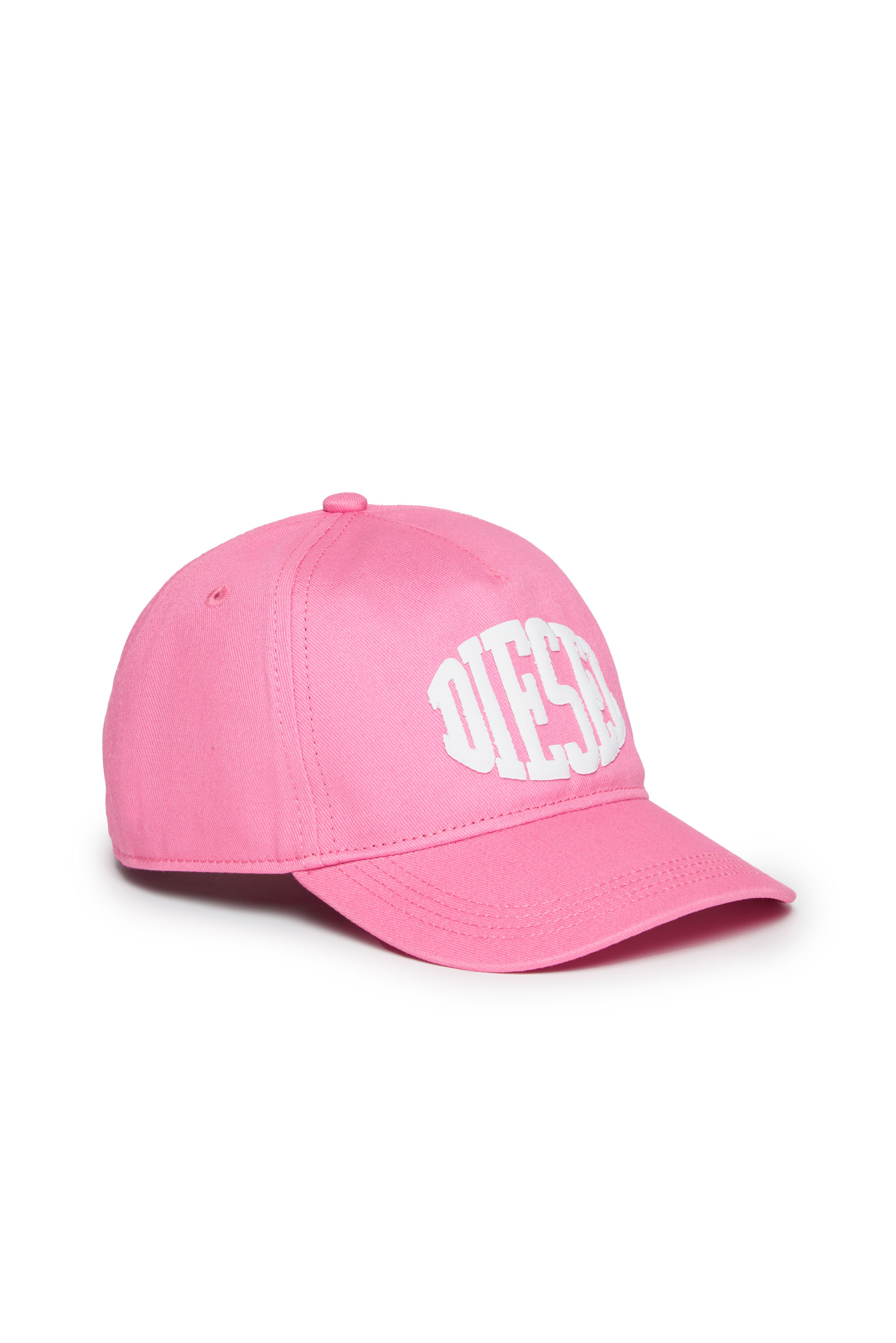 Diesel - FBOL, Man Baseball cap with puffy logo in Pink - Image 1