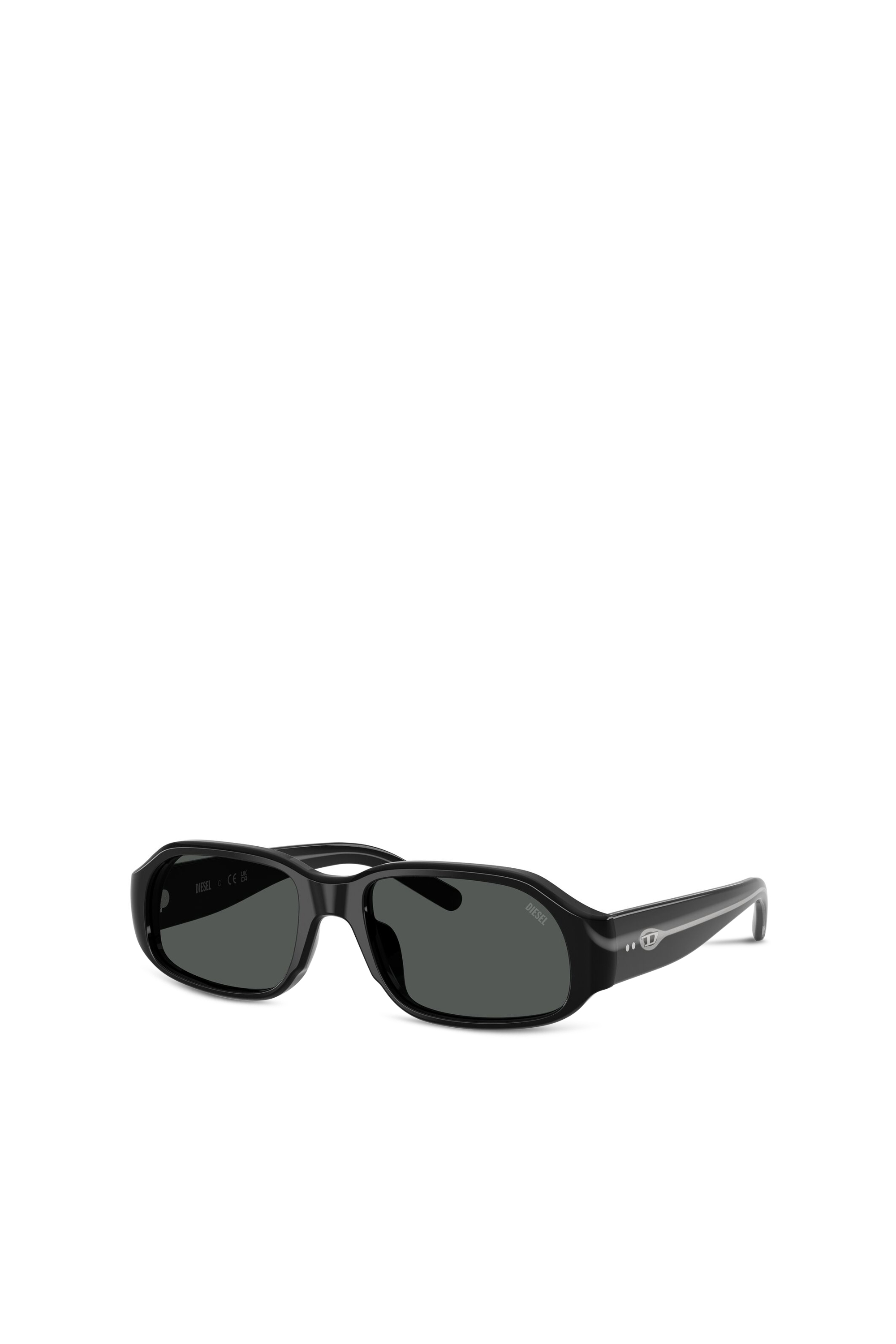 Diesel - 0DL2009U, Unisex Rechteckige Sonnenbrille in Schwarz - 4