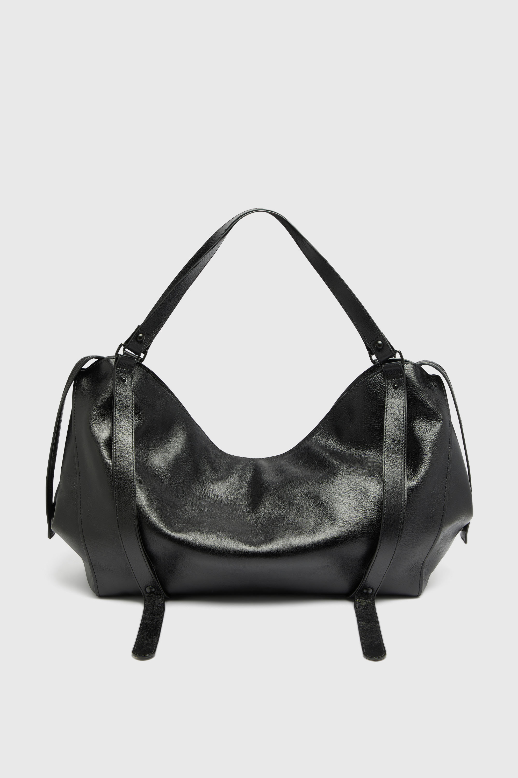 Diesel - D-ONE DUFFLE 48H, Unisex D-One-Duffle-bag aus Leder in Schwarz - 2