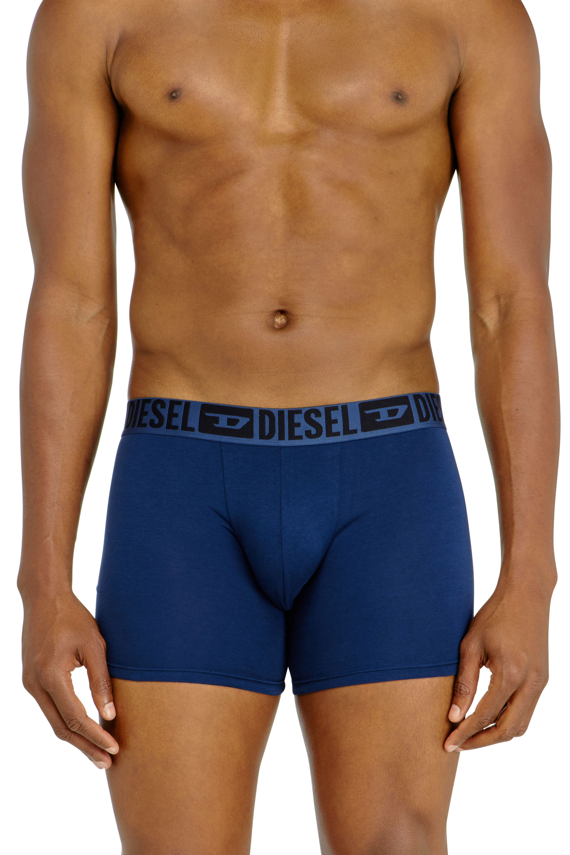 Diesel - SEBASTIAN-D-CORE-3PACK, Herren Boxer-Slips aus stretch-baumwolle im Dreierpack in Schwarz/Blau - 2