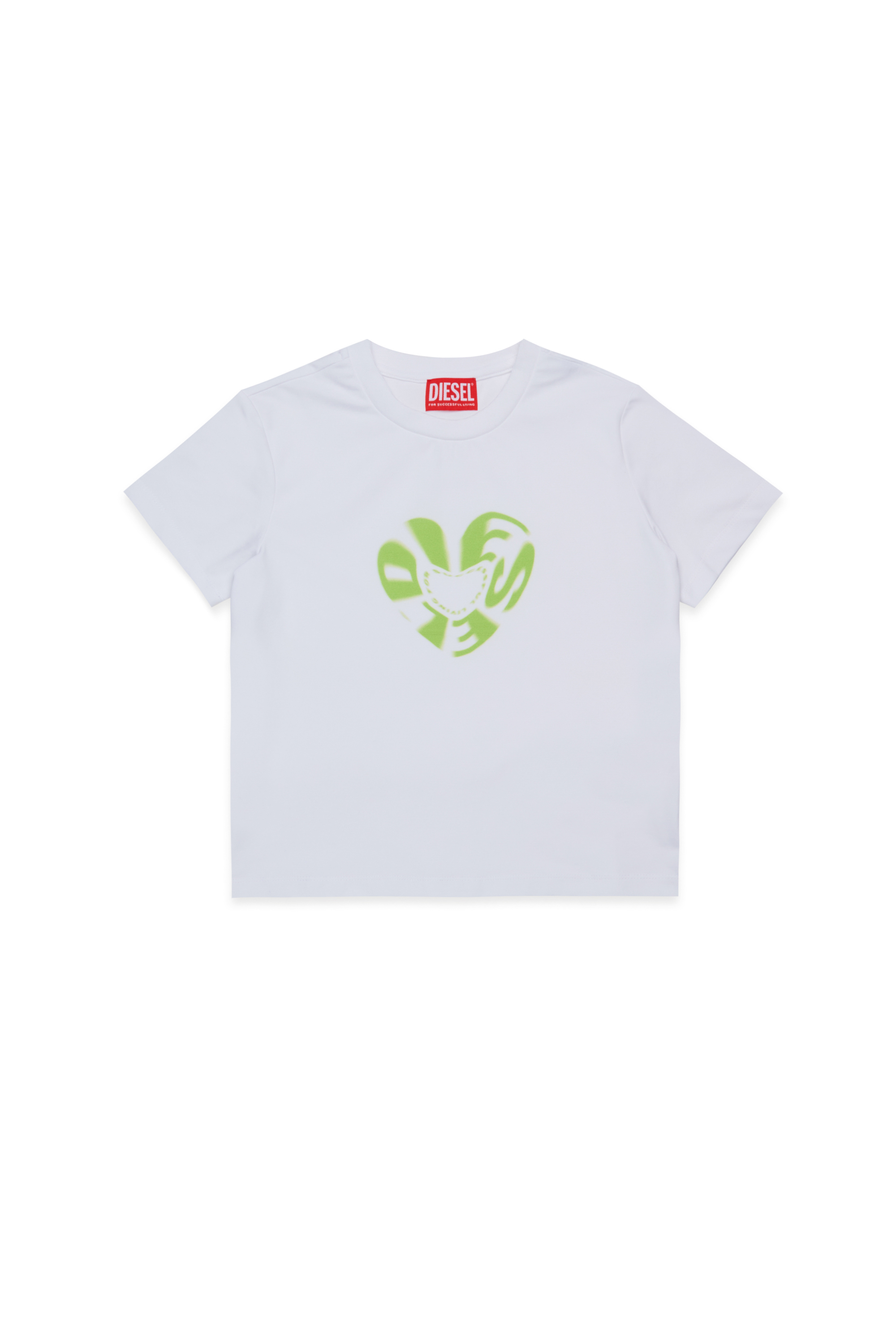 Diesel - TIPRID, Damen Baumwoll-T-Shirt mit Grafikdruck in Weiß - 1