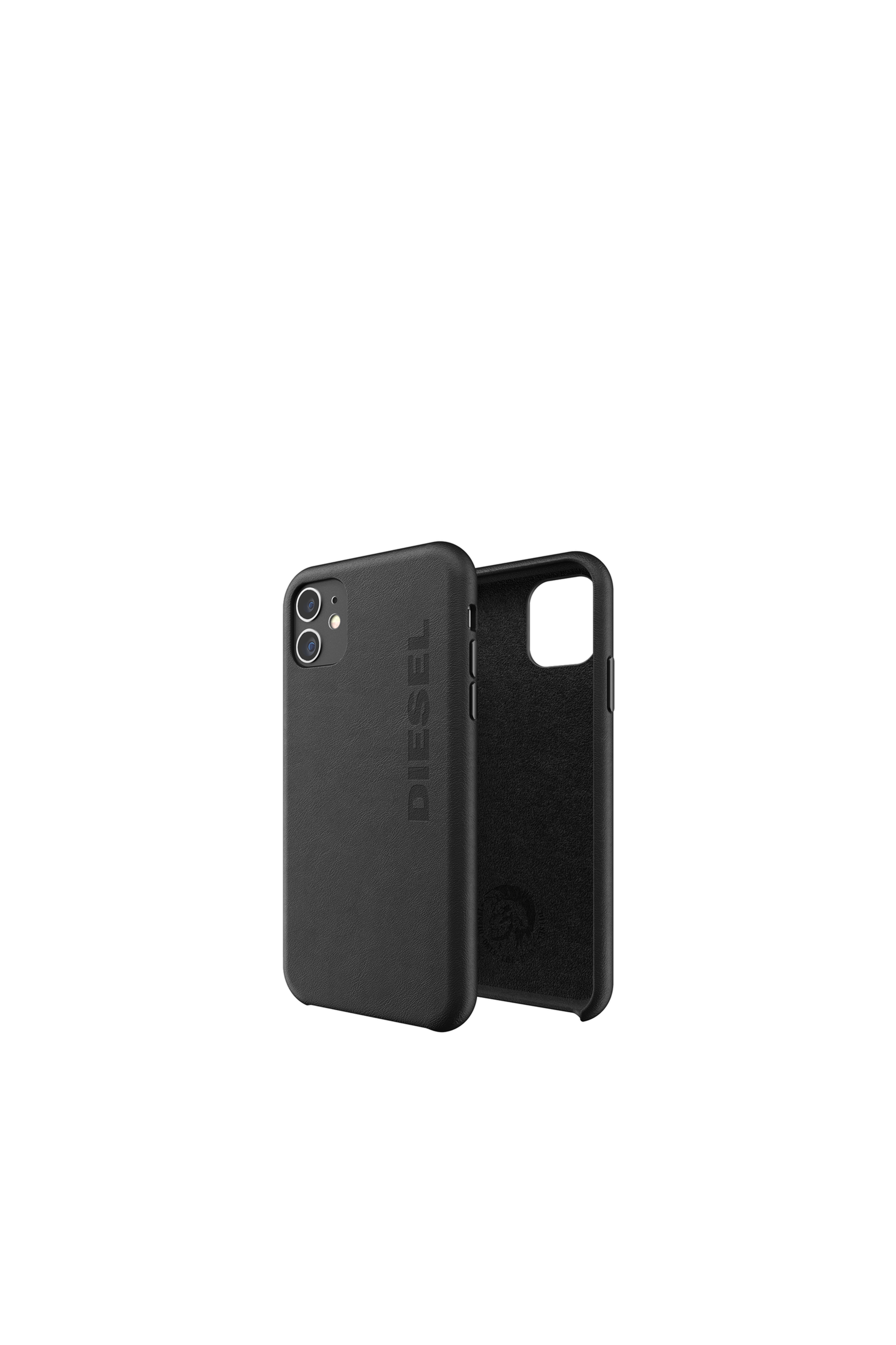 Diesel - 42001 STANDARD CASE, Unisex Leder Handycase  für iPhone 11 in Schwarz - 1