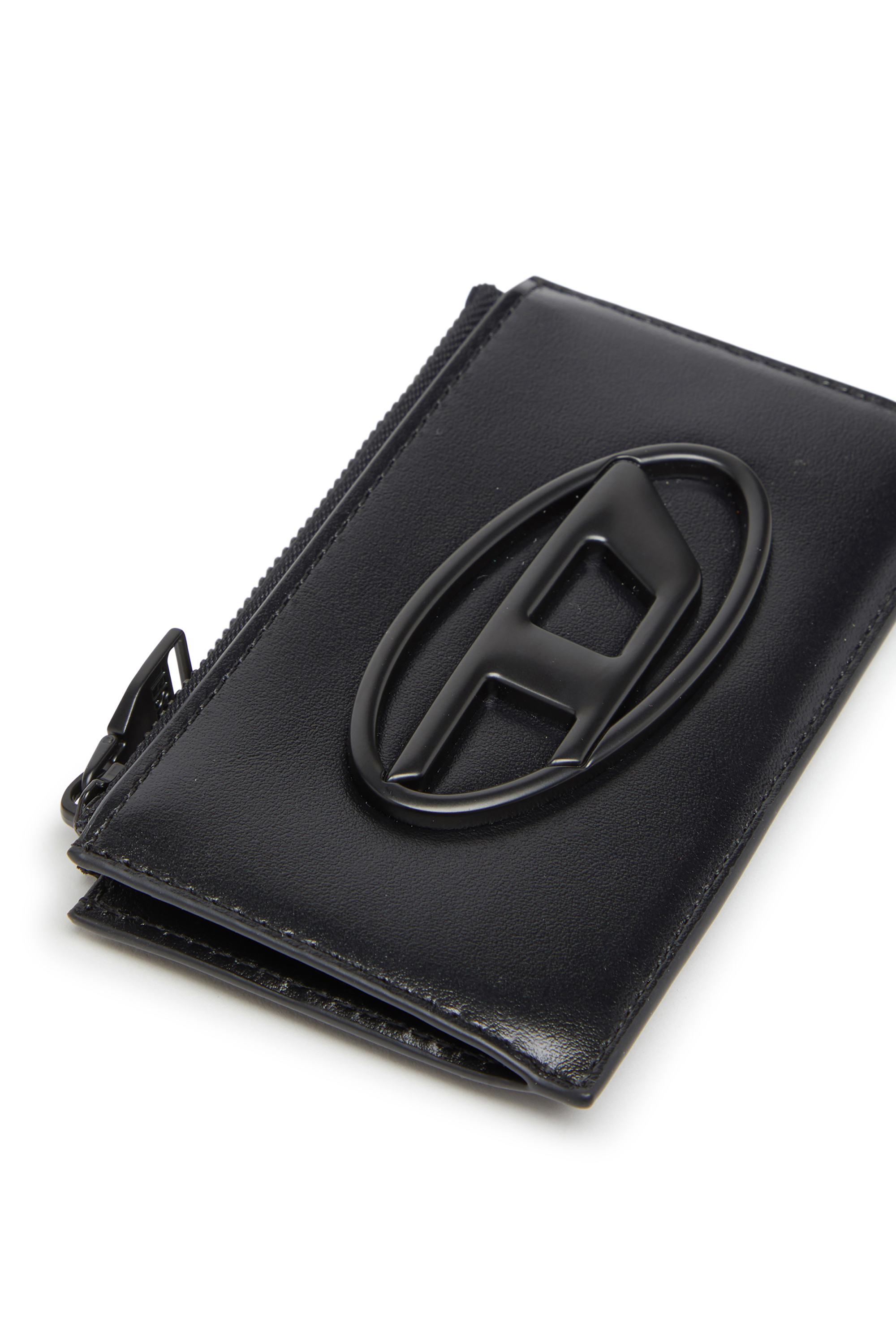 Diesel - HOLI-D CARD HOLDER III, Herren Kartenetui aus Leder in Schwarz - 3
