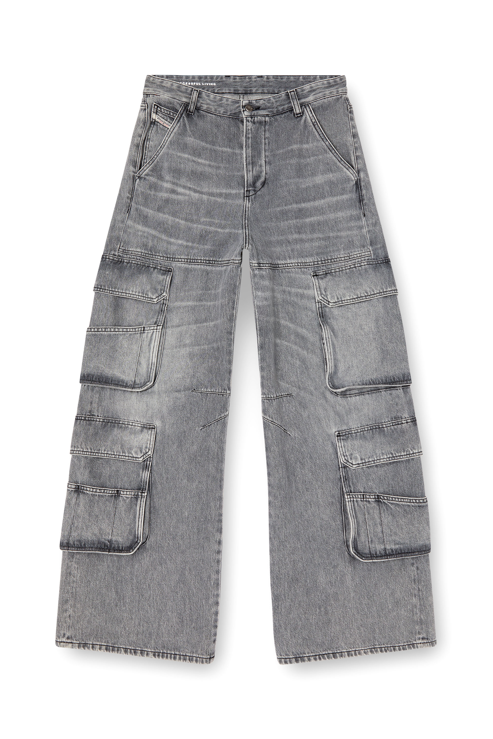 Diesel - Damen Relaxed Jeans 1996 D-Sire 0DCBE, Hellgrau - 5