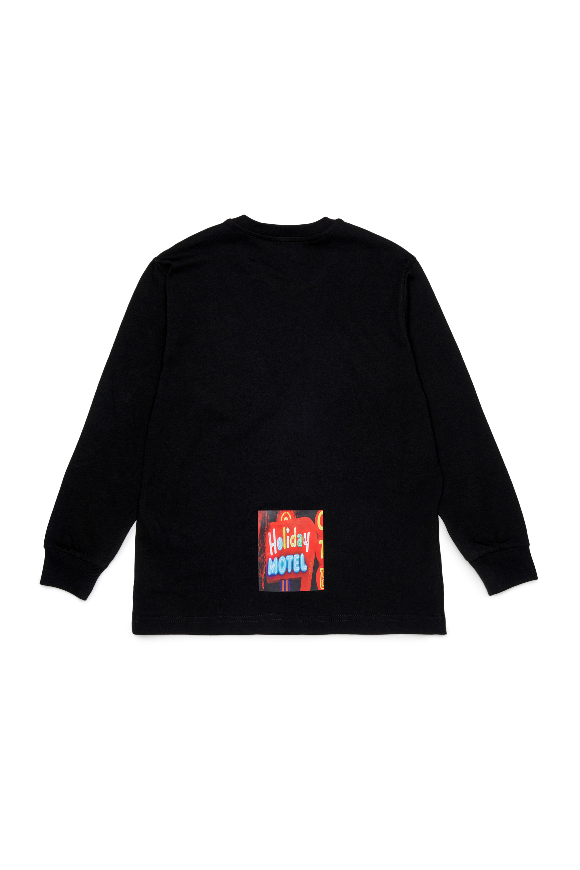 Diesel - TFORMY OVER, Herren Langarm-T-Shirt mit photo prints in Schwarz - 2