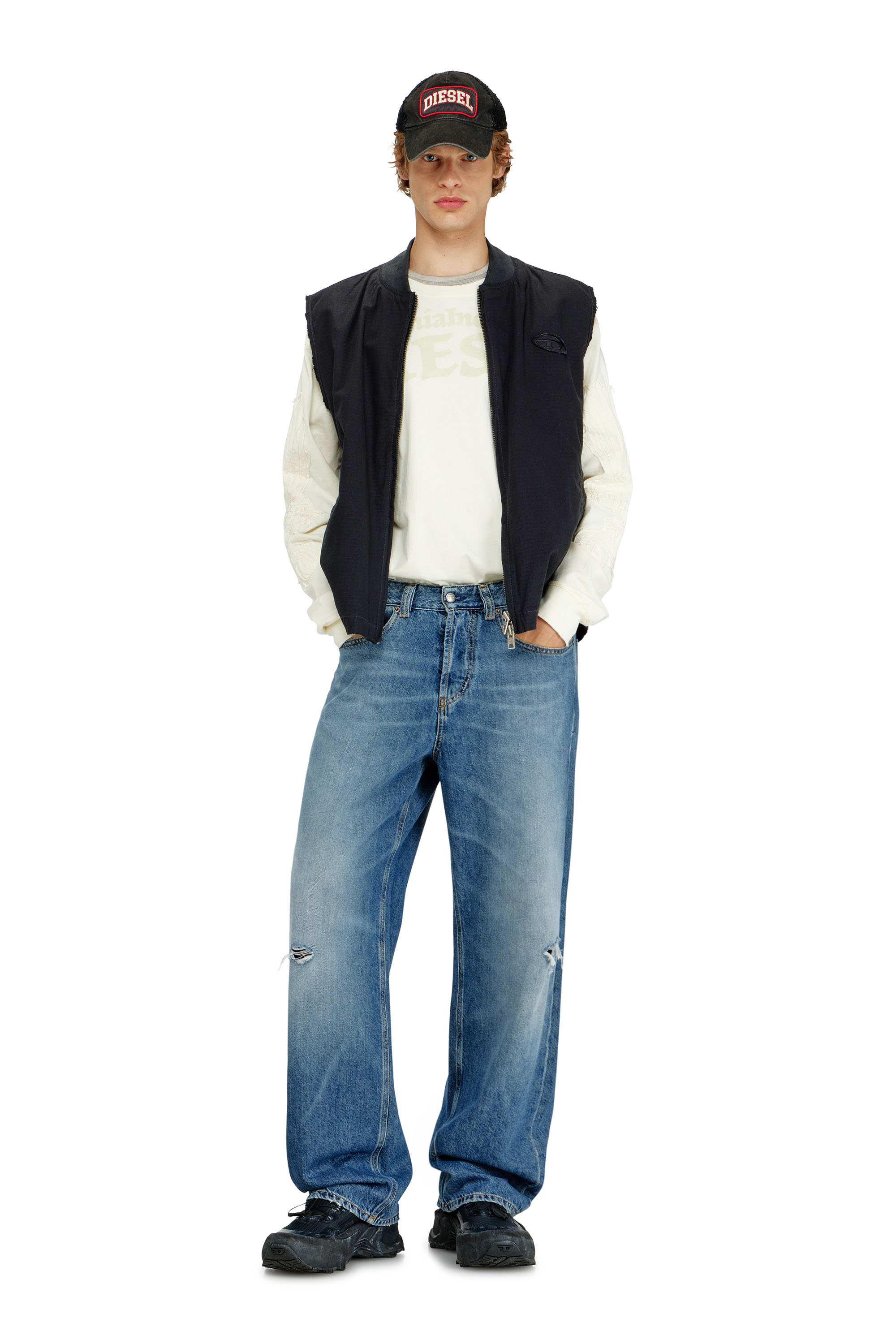 Diesel - Herren Relaxed Jeans 2001 D-Macro 09P61, Mittelblau - 2