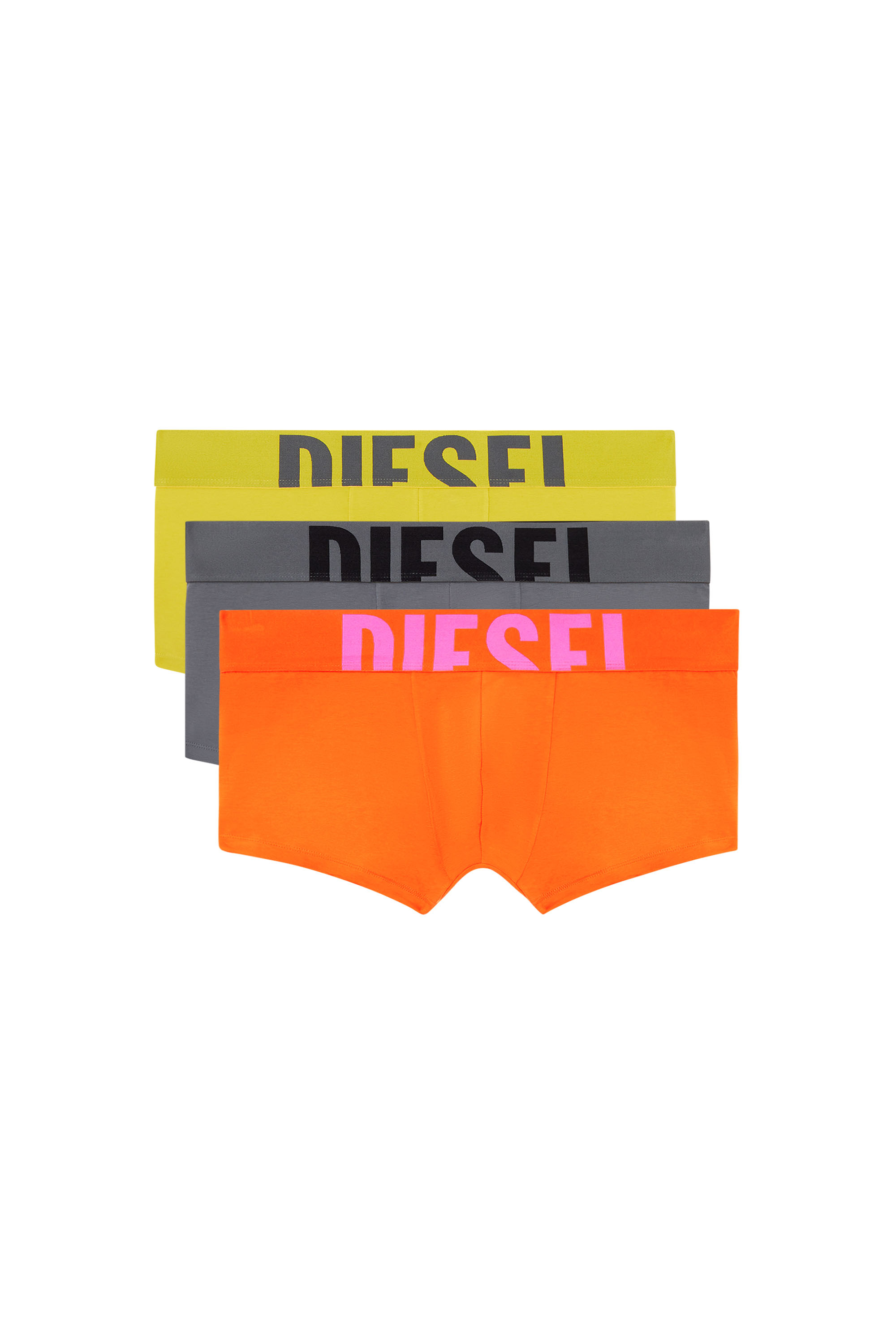 Diesel - UMBX-DAMIENTHREEPACK-5.5EL, Herren Retropants im Dreierpack aus Baumwollstretch in Orange/Grau - 1