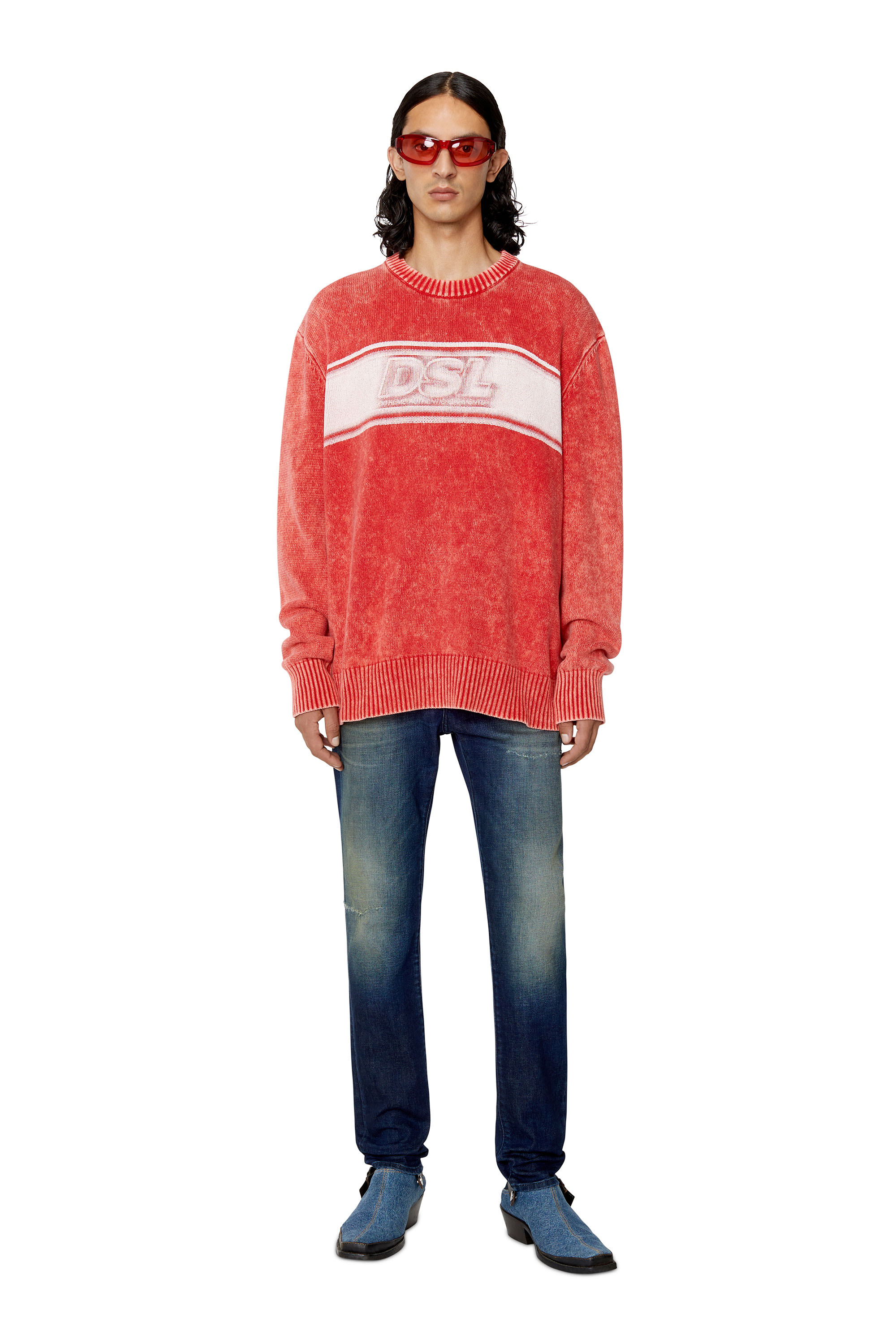 Diesel - 2019 D-Strukt 09F57 Slim Jeans, Dunkelblau - Image 5