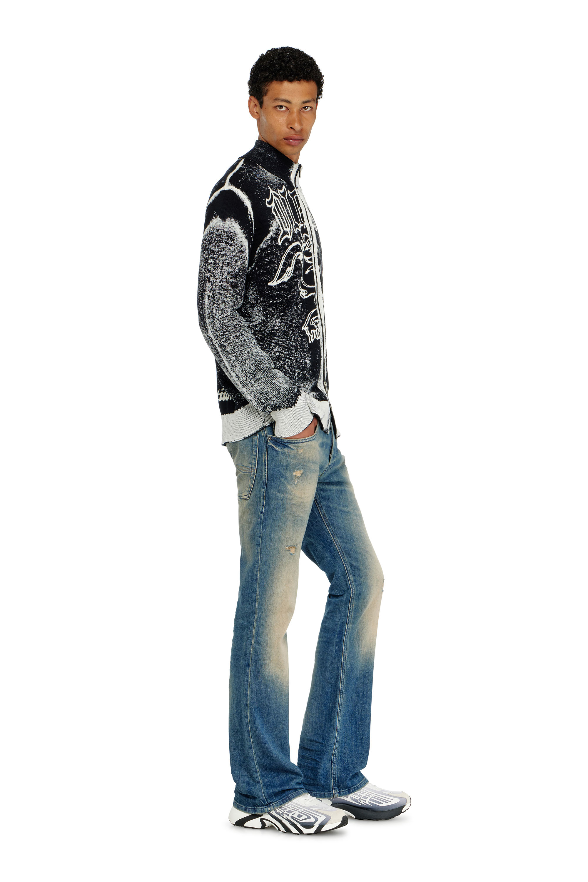 Diesel - Herren Bootcut Jeans 2007 Zatiny 0KBBW, Mittelblau - 2