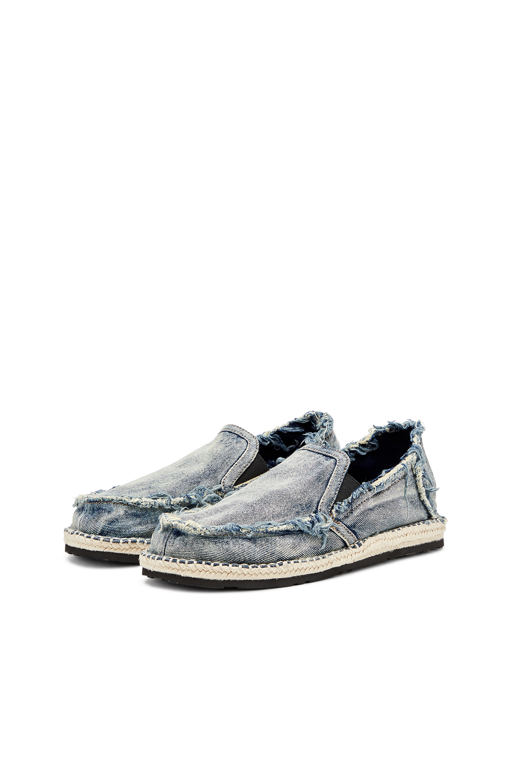 Diesel - D-LUKAS ESP, Herren D-Lukas-Loafer-Espadrilles aus vielgetragenem Denim in Hellblau - 8