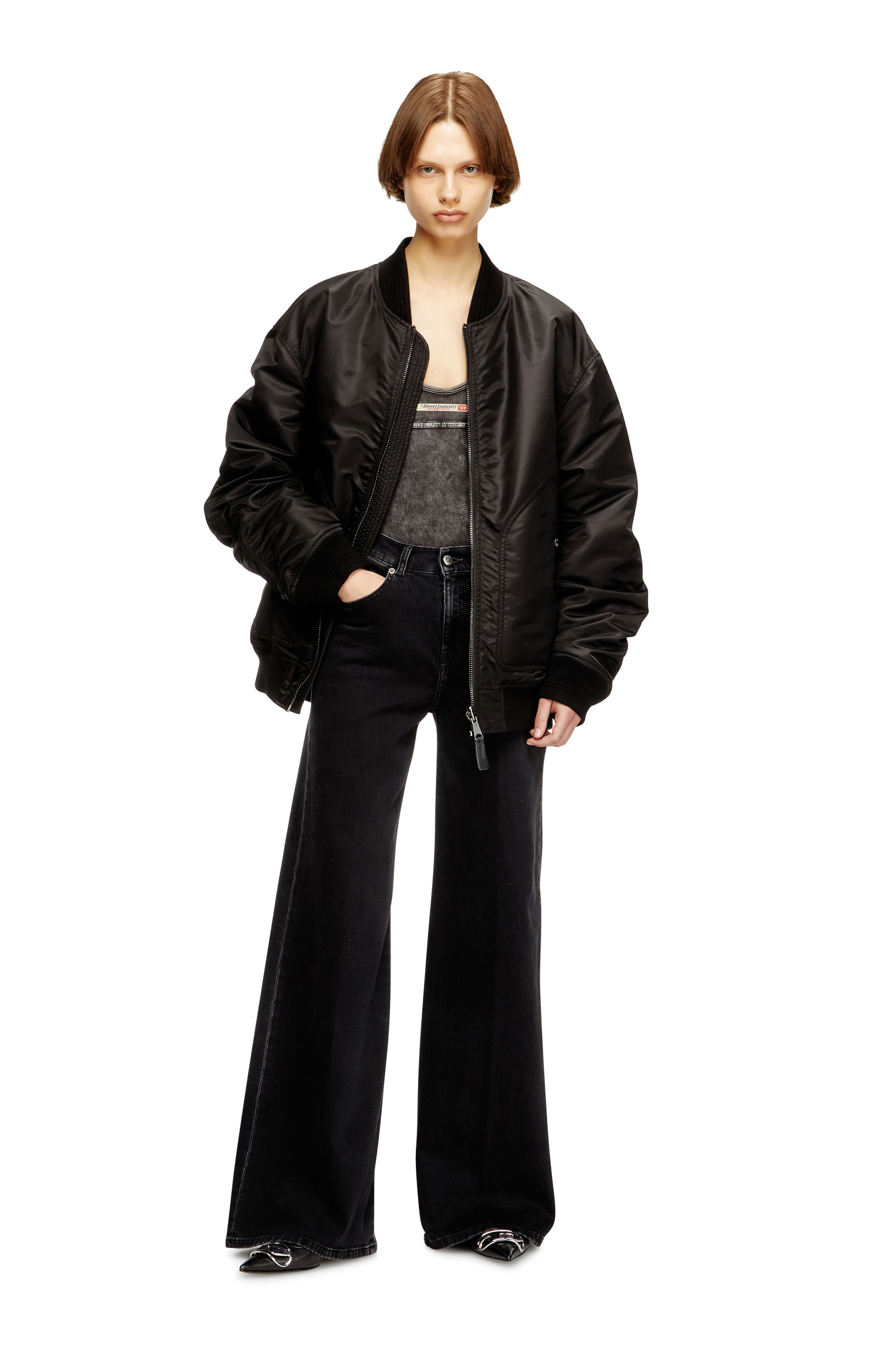 Flare Jeans 1978 D-Akemi 09M69, Schwarz/Dunkelgrau Diesel - Damen Flare Jeans 1978 D-Akemi 09M69, Schwarz/Dunkelgrau - 1