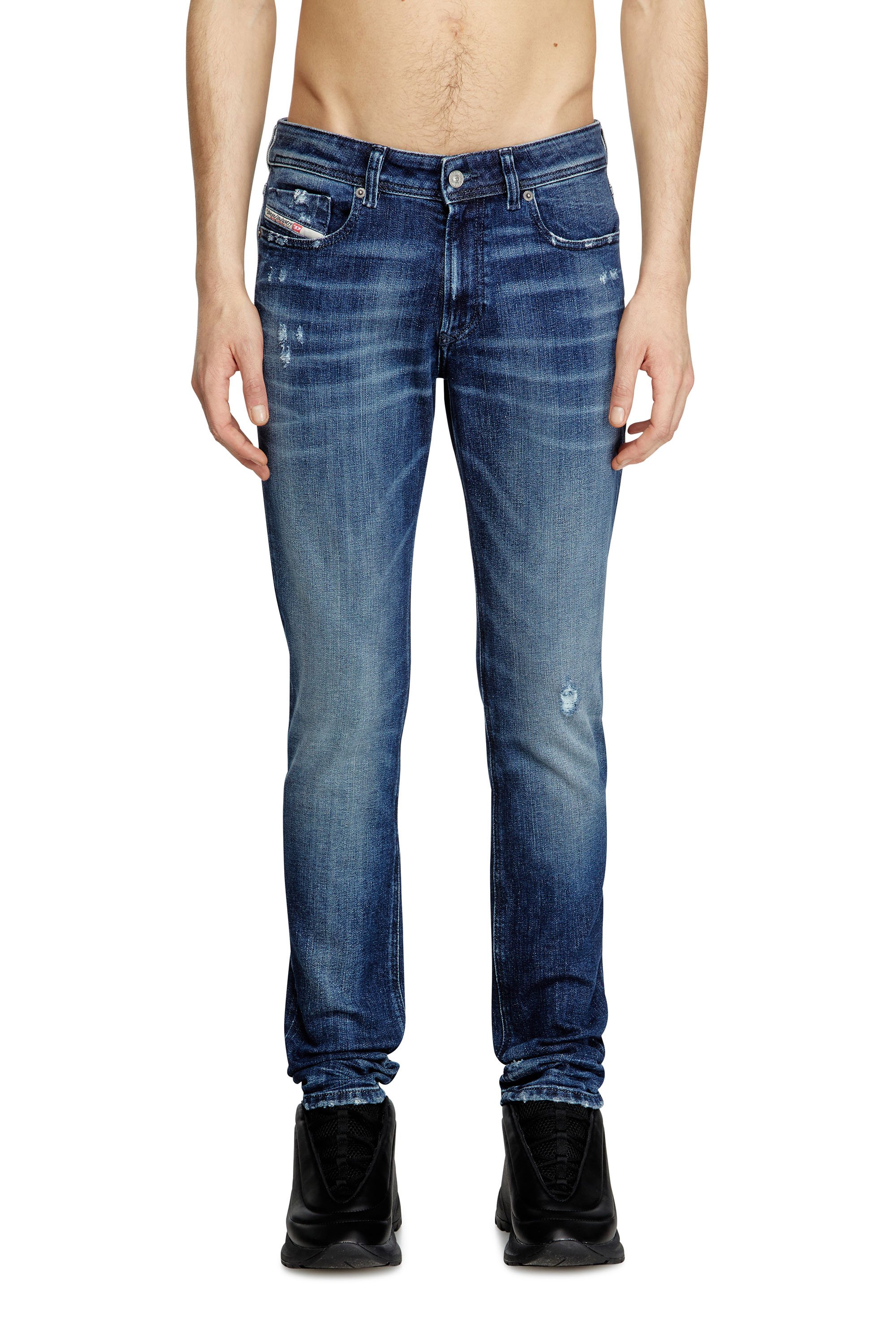 Diesel - Herren Skinny Jeans 1979 Sleenker 09L42, Dunkelblau - 1