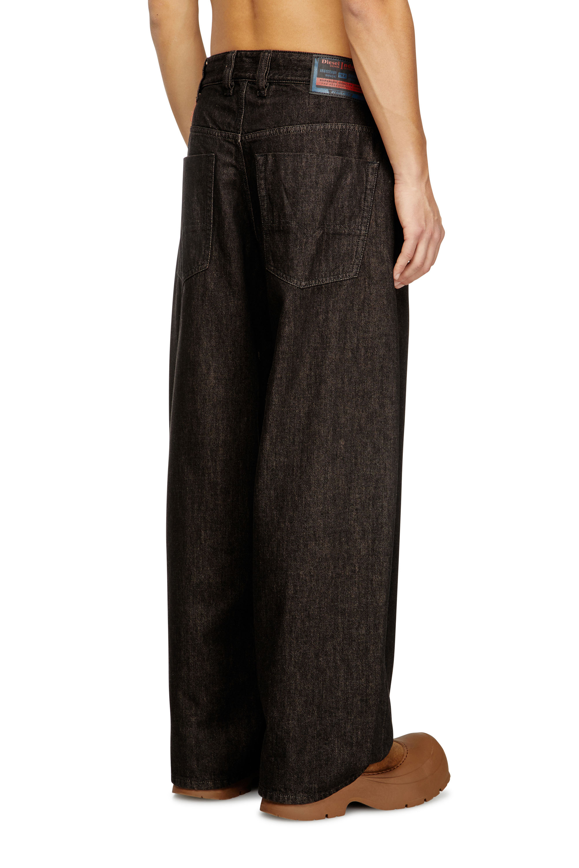 Diesel - Unisex Relaxed Jeans 1997 D-Enim 09N25, Schwarz/Dunkelgrau - 4