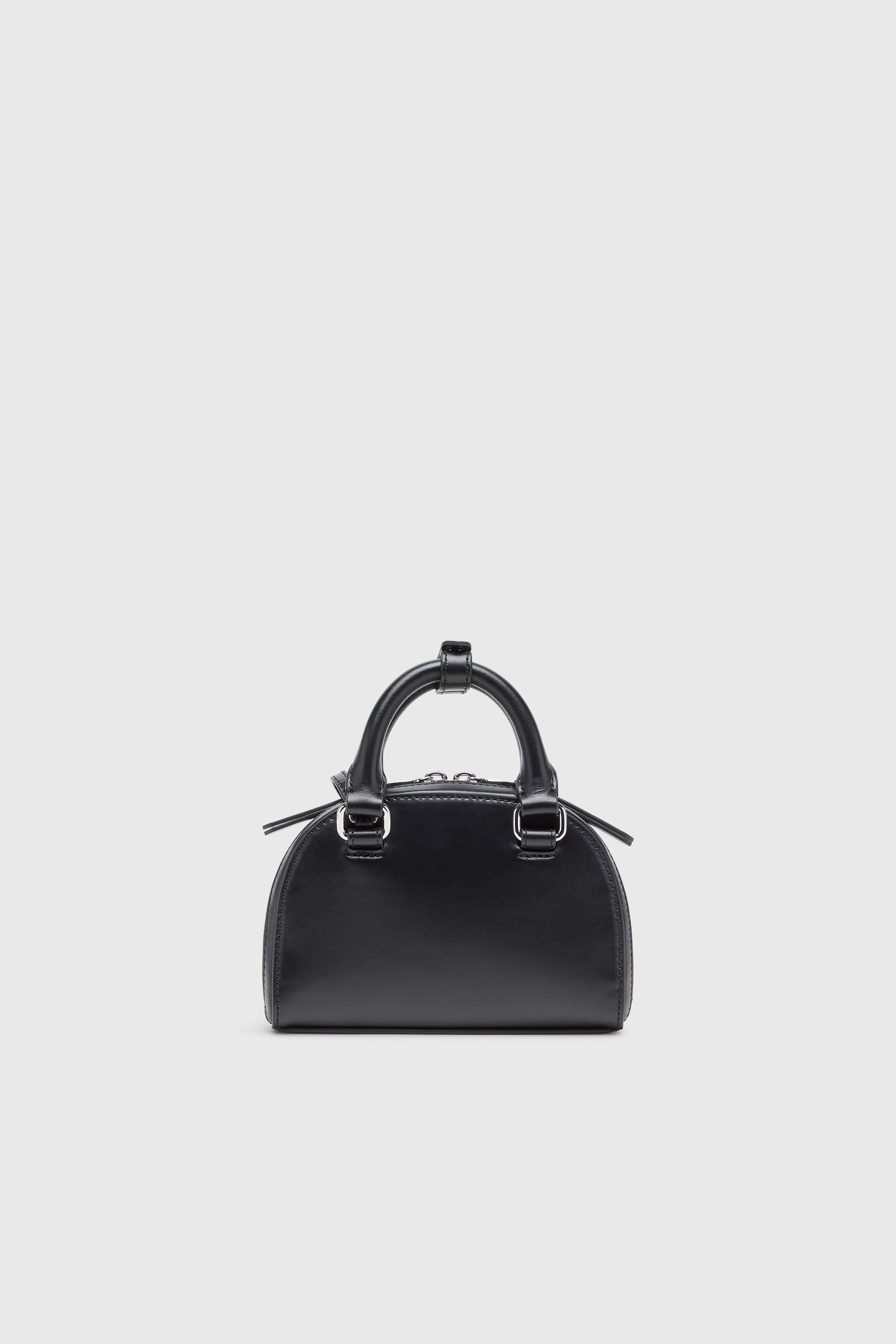Diesel - 1DR DOME CROSSBODY XS, Damen 1DR Dome-Schlanke Bowlingtasche aus Nappaleder in Schwarz - 3