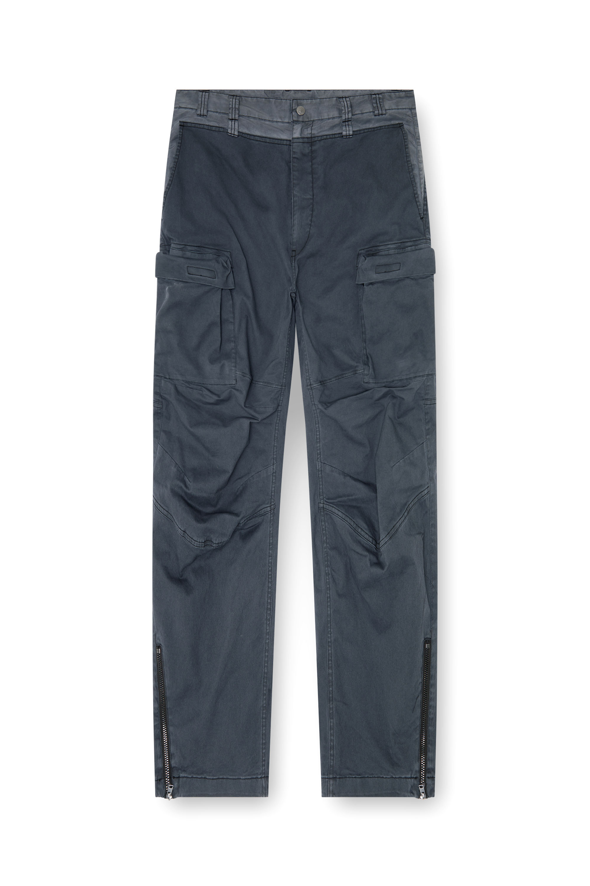 Diesel - P-DELLS, Herren Cargo-Hose aus Baumwolle und Nylon in null - 2
